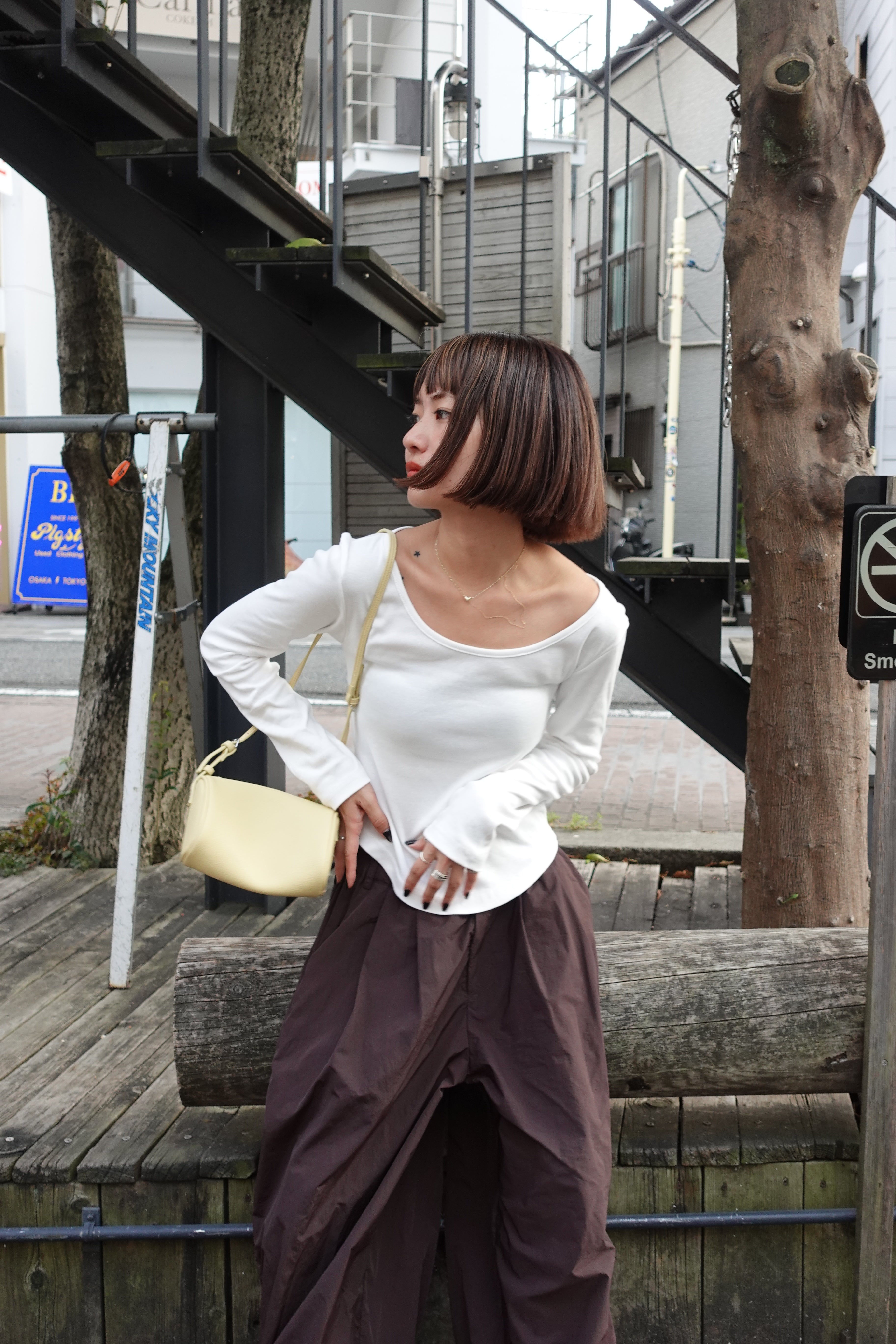 ラウンドネックフィットロンTee