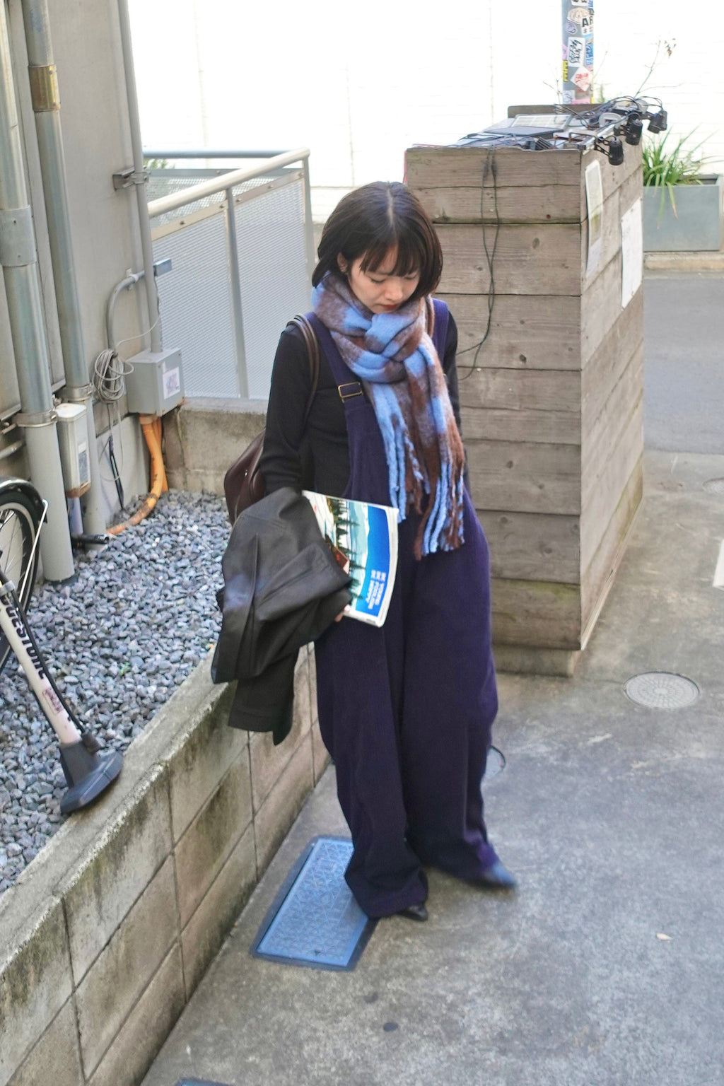 コーデュロイルーズサロペット