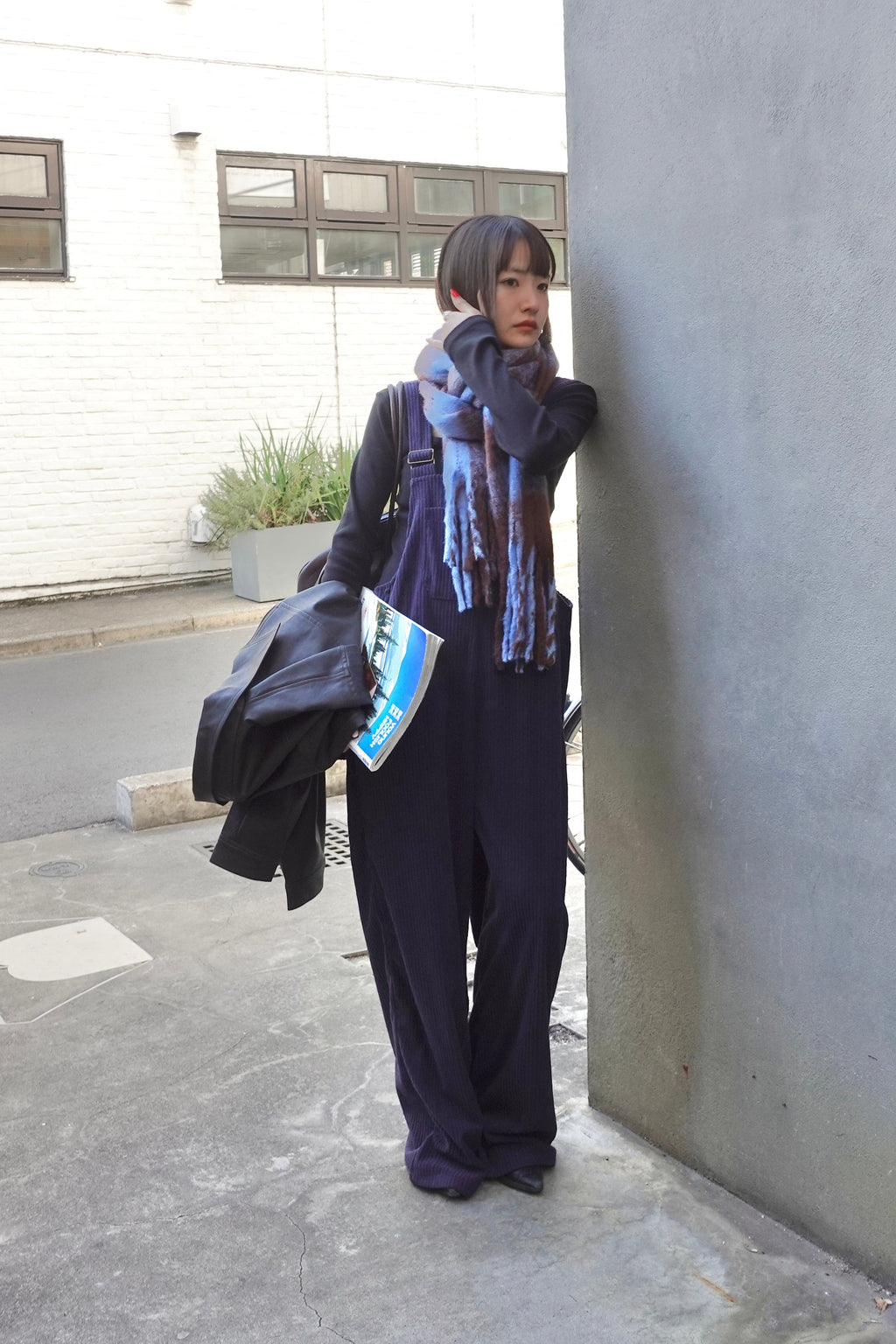 コーデュロイルーズサロペット