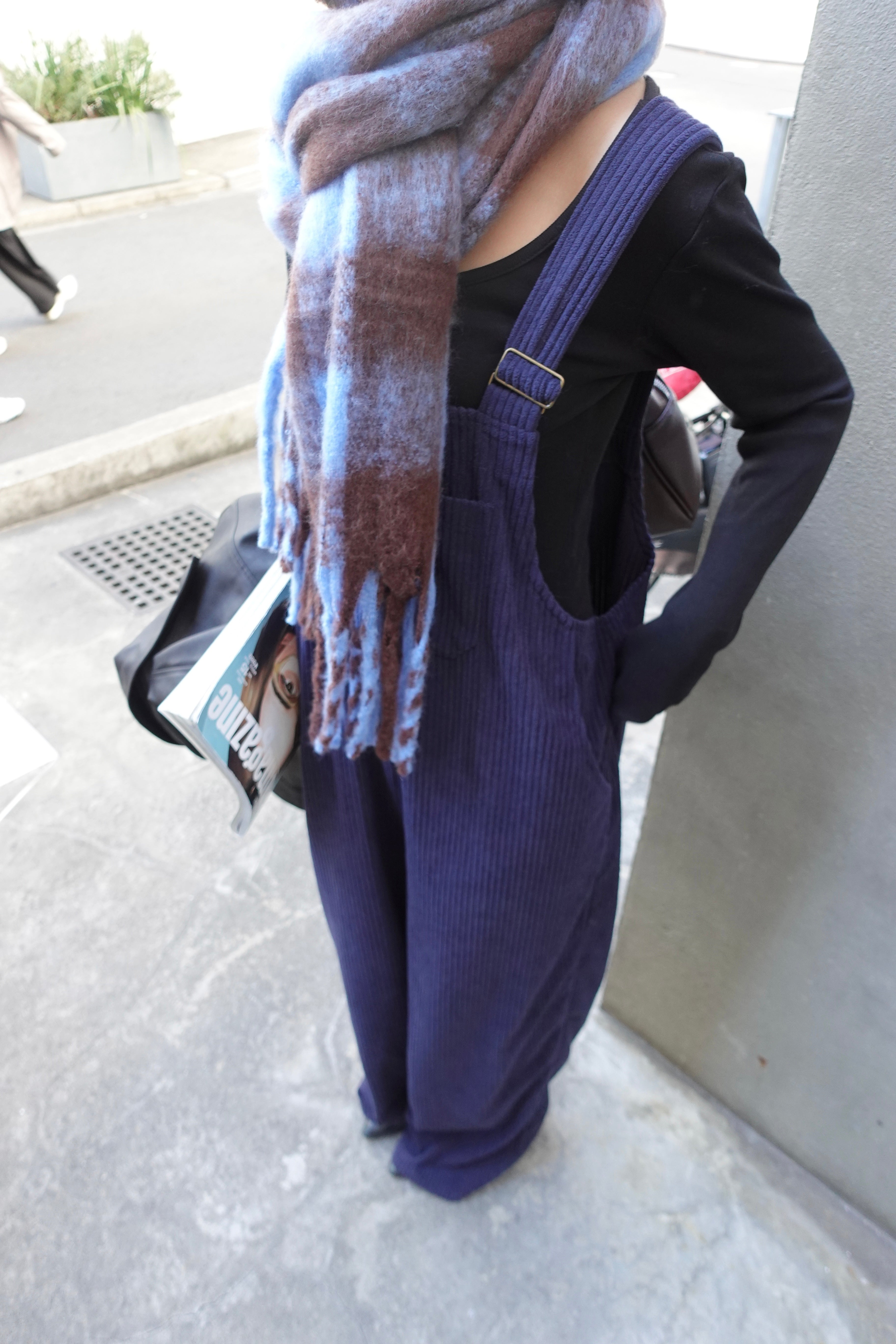 コーデュロイルーズサロペット