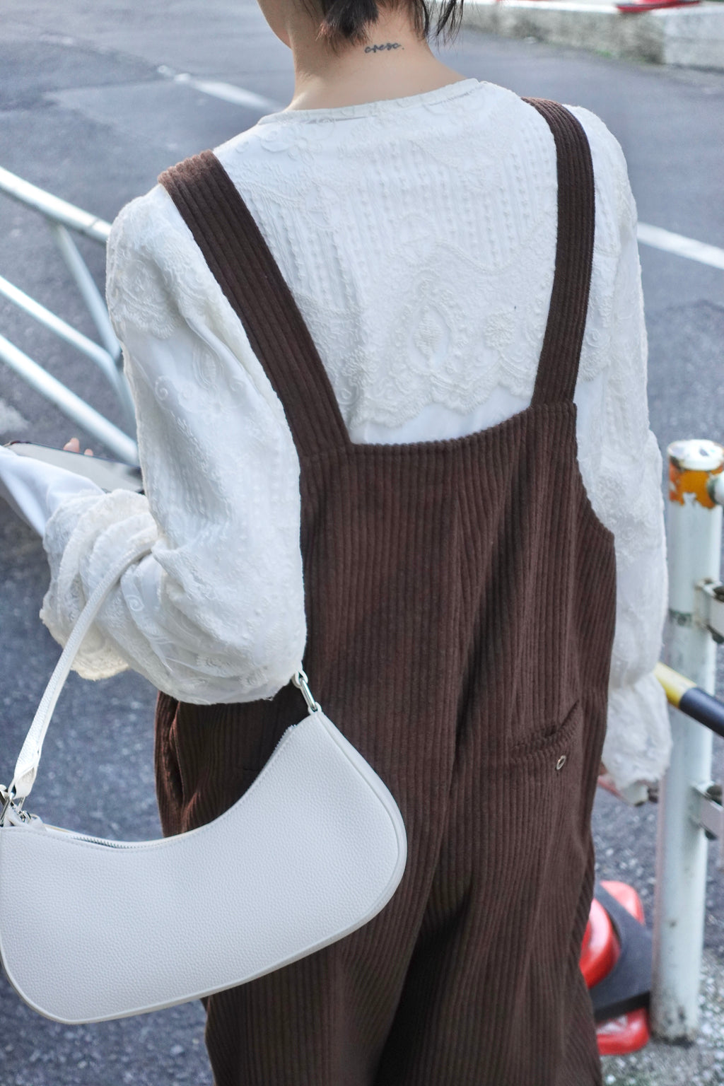 コーデュロイルーズサロペット