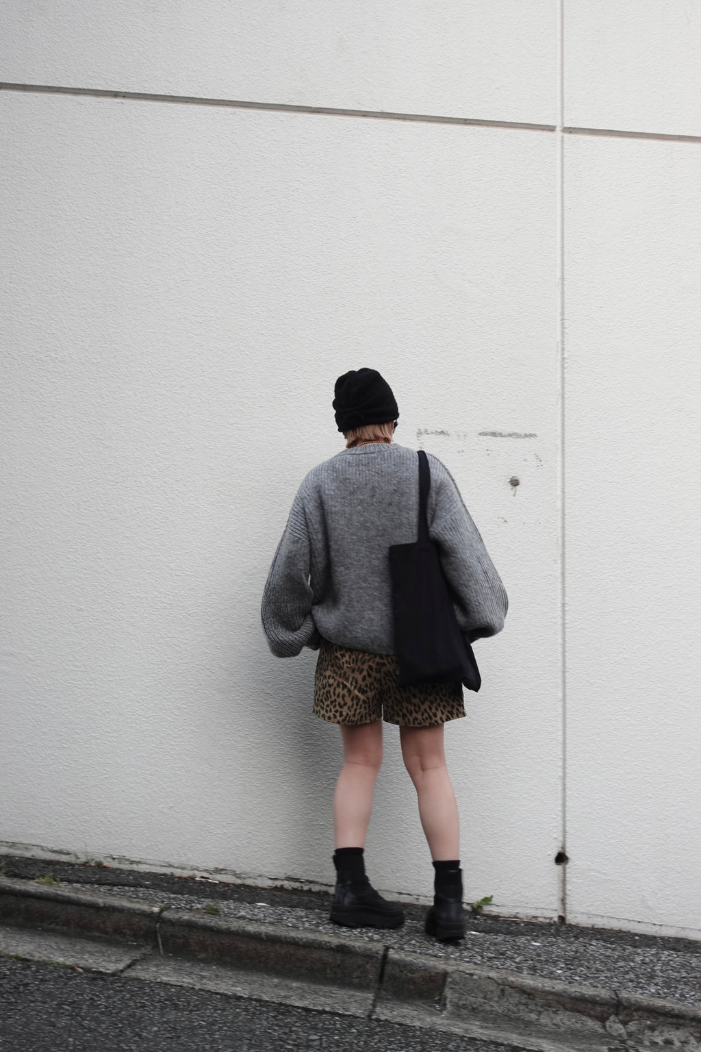 カラーボリュームニット