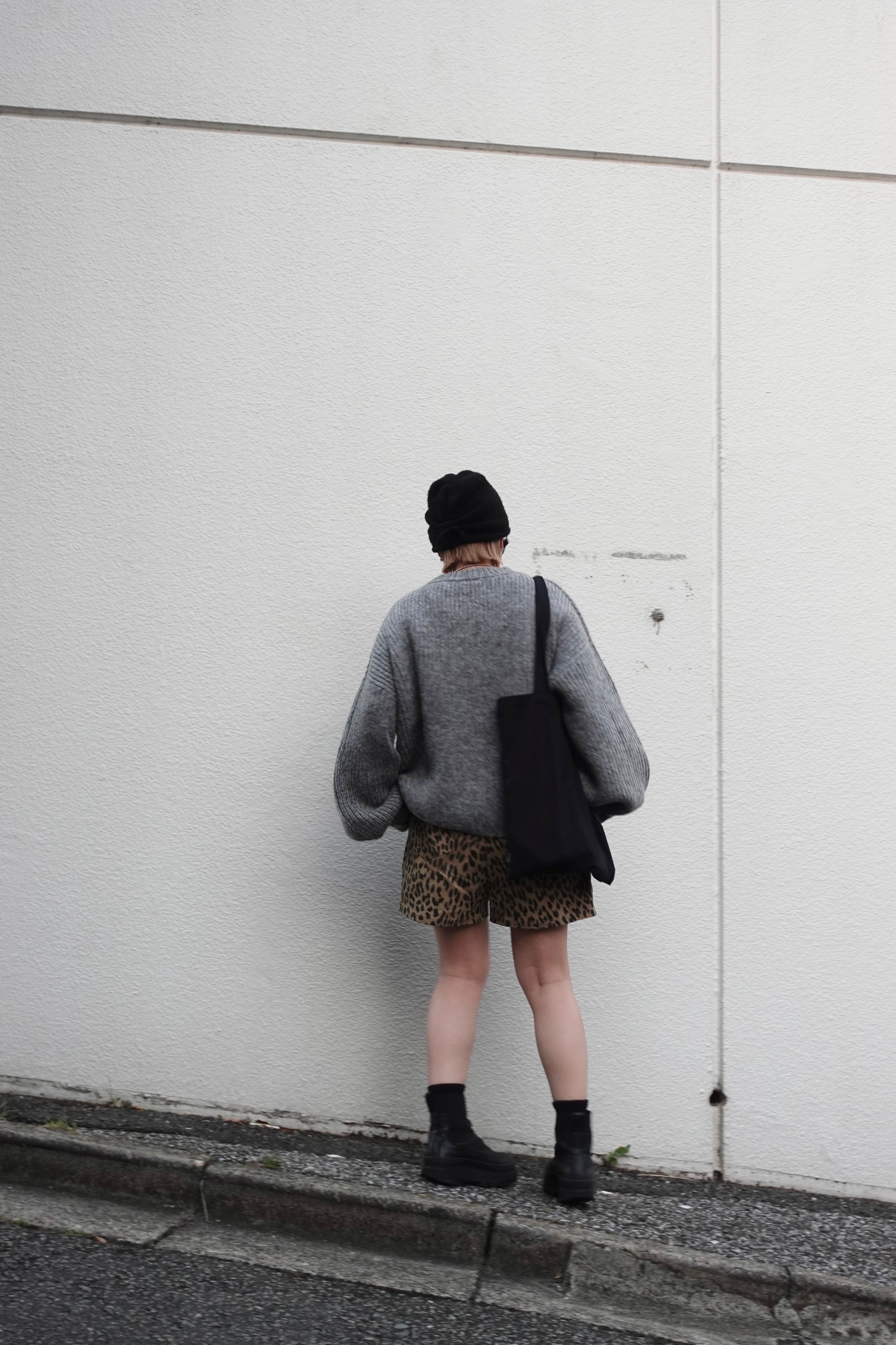 カラーボリュームニット