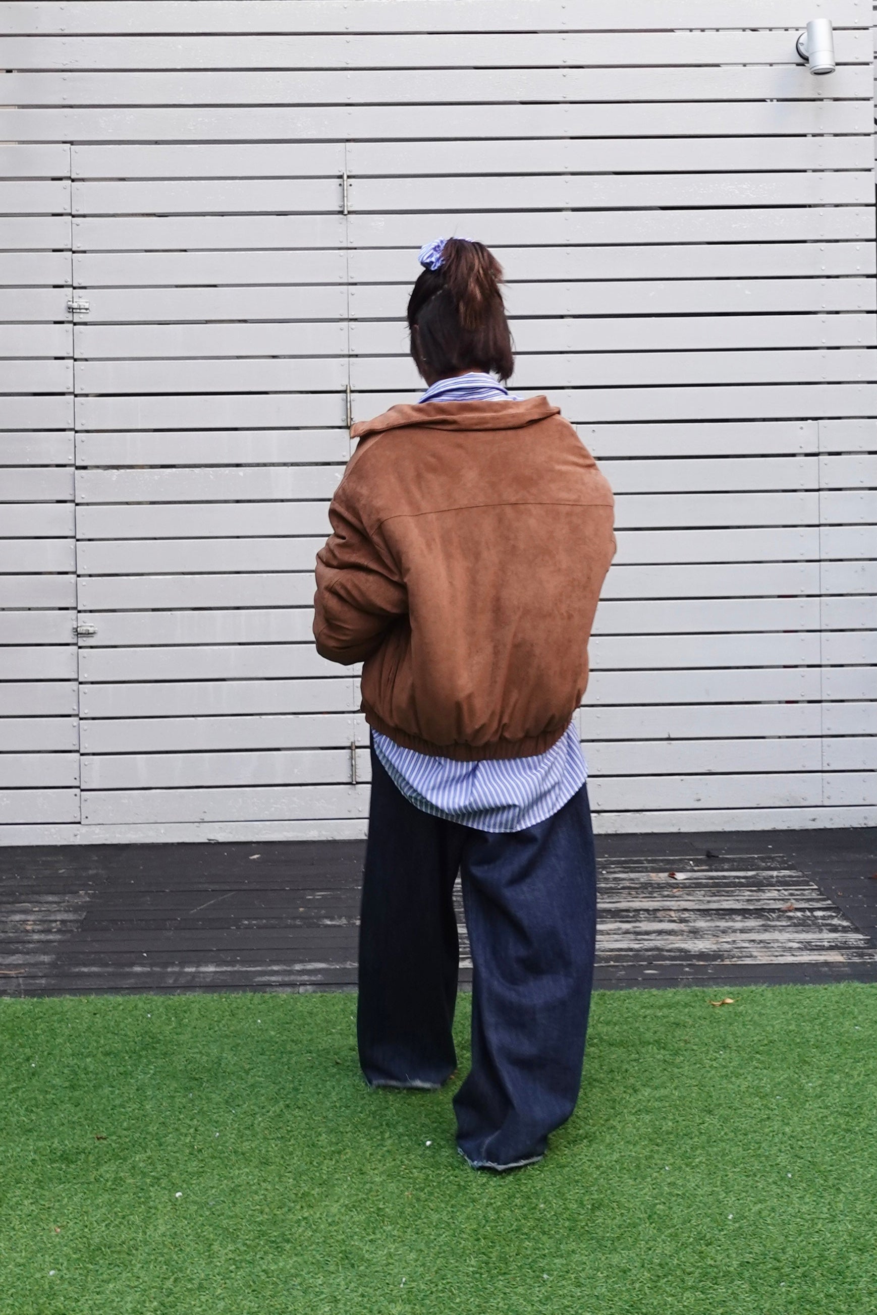 中綿スウェードブルゾン