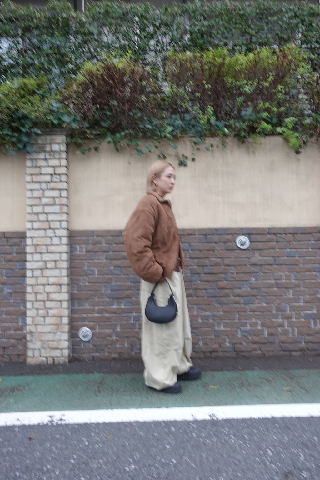 中綿スウェードブルゾン