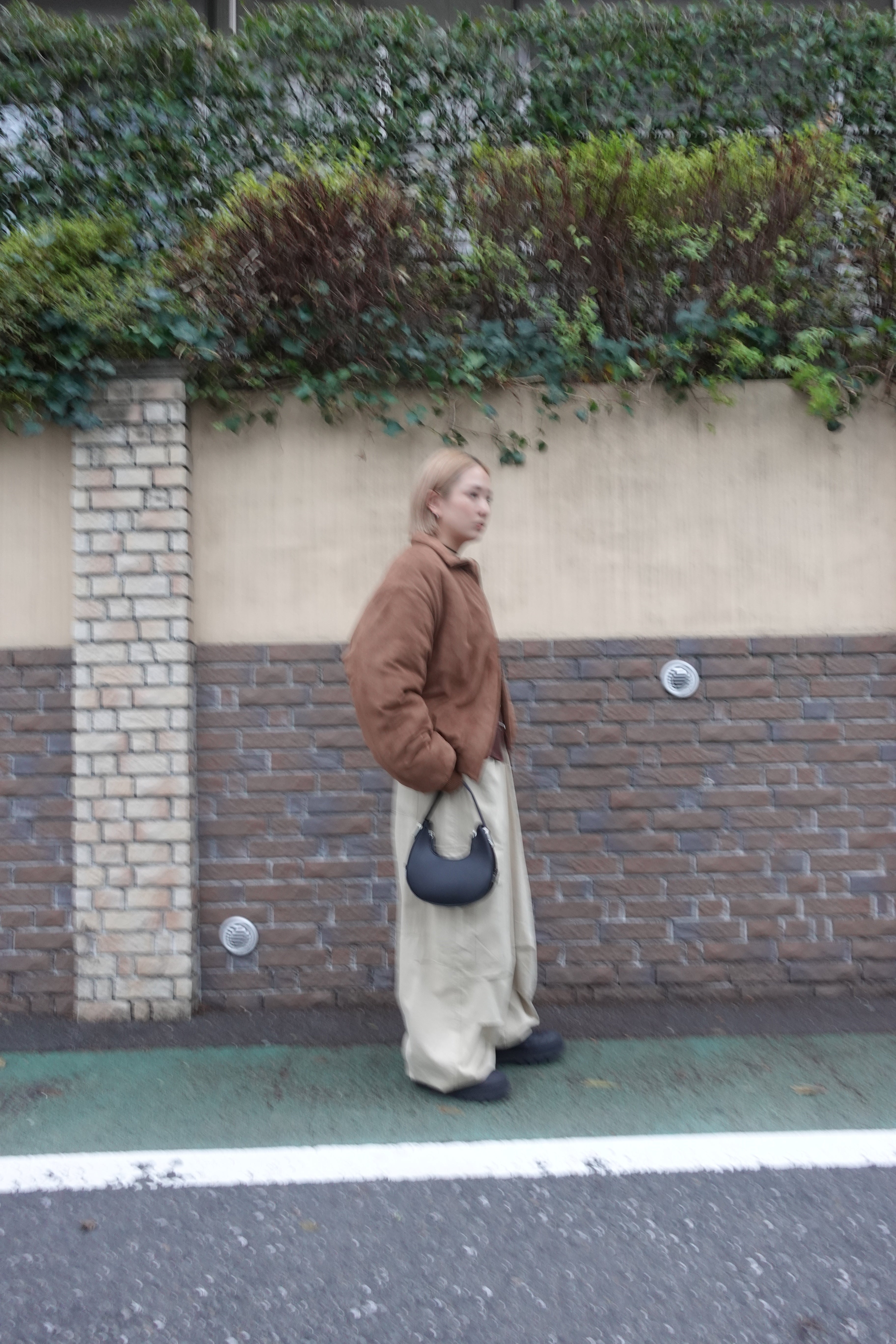 中綿スウェードブルゾン