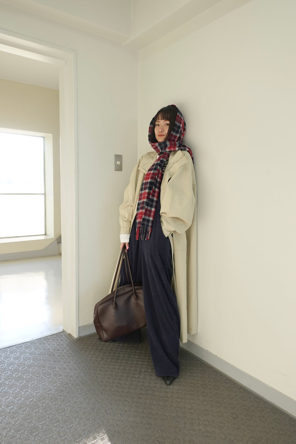 コーデュロイルーズサロペット