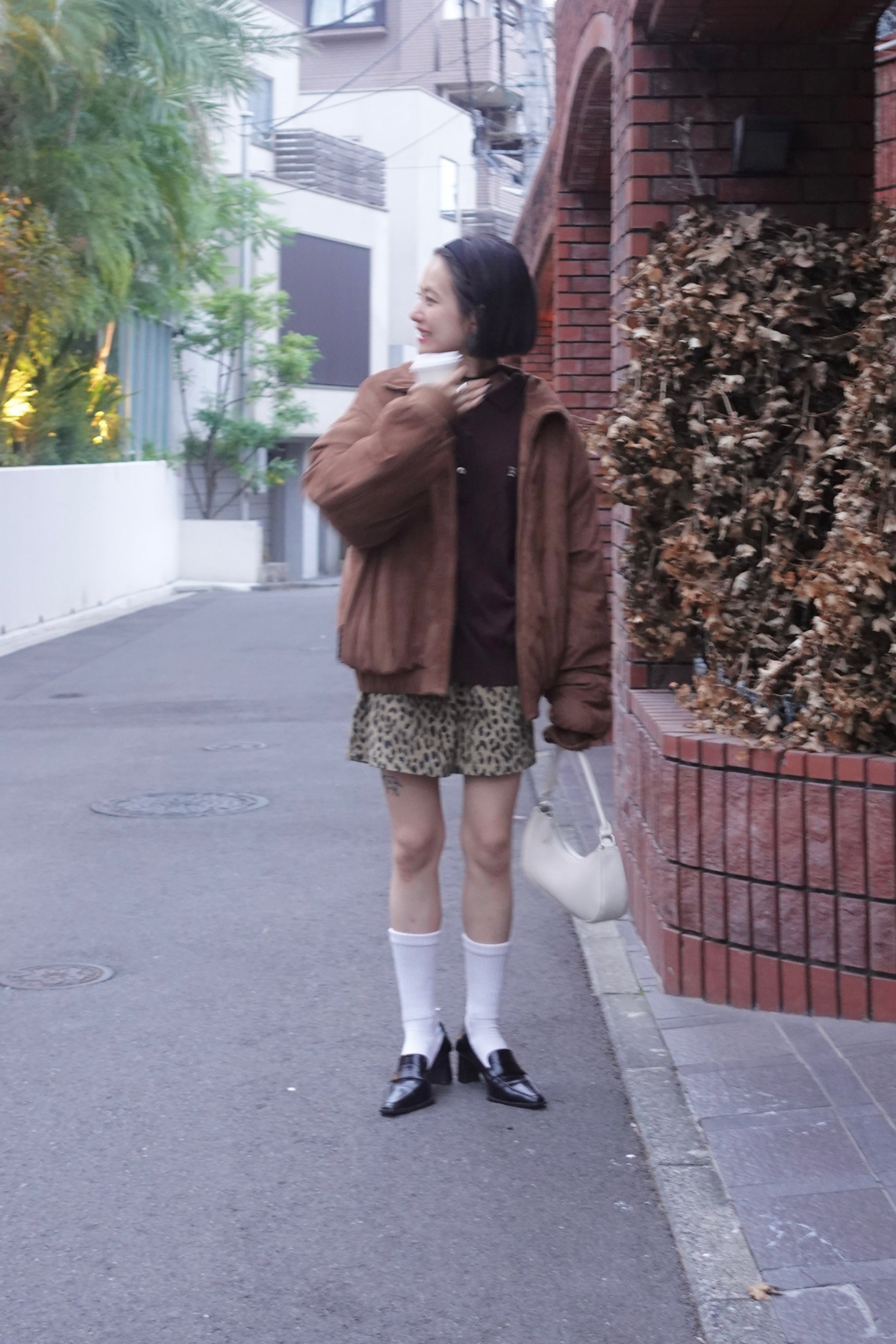 中綿スウェードブルゾン