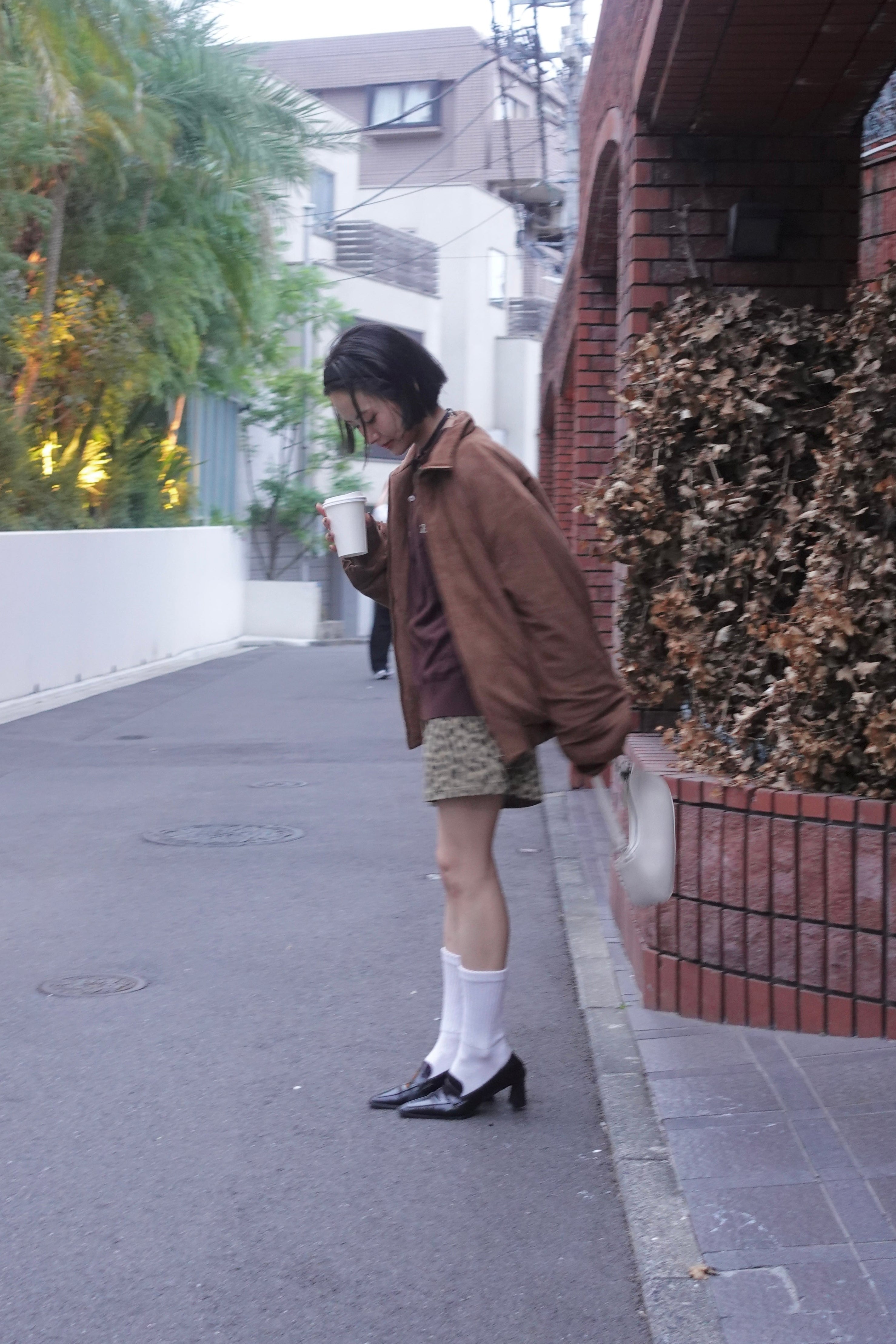 中綿スウェードブルゾン