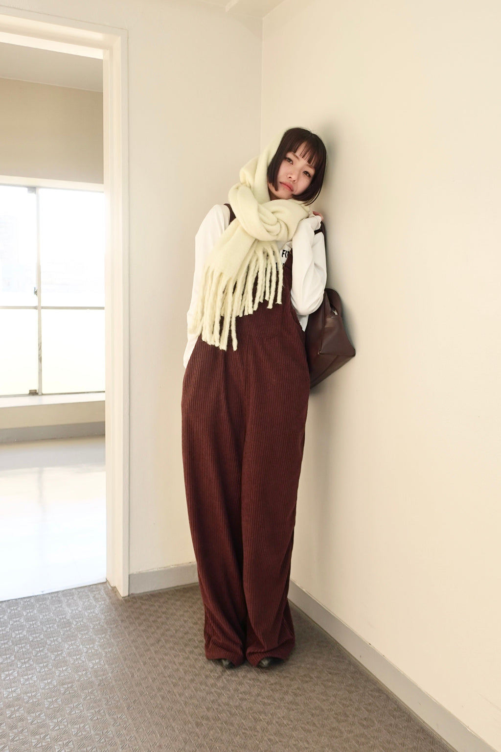 コーデュロイルーズサロペット