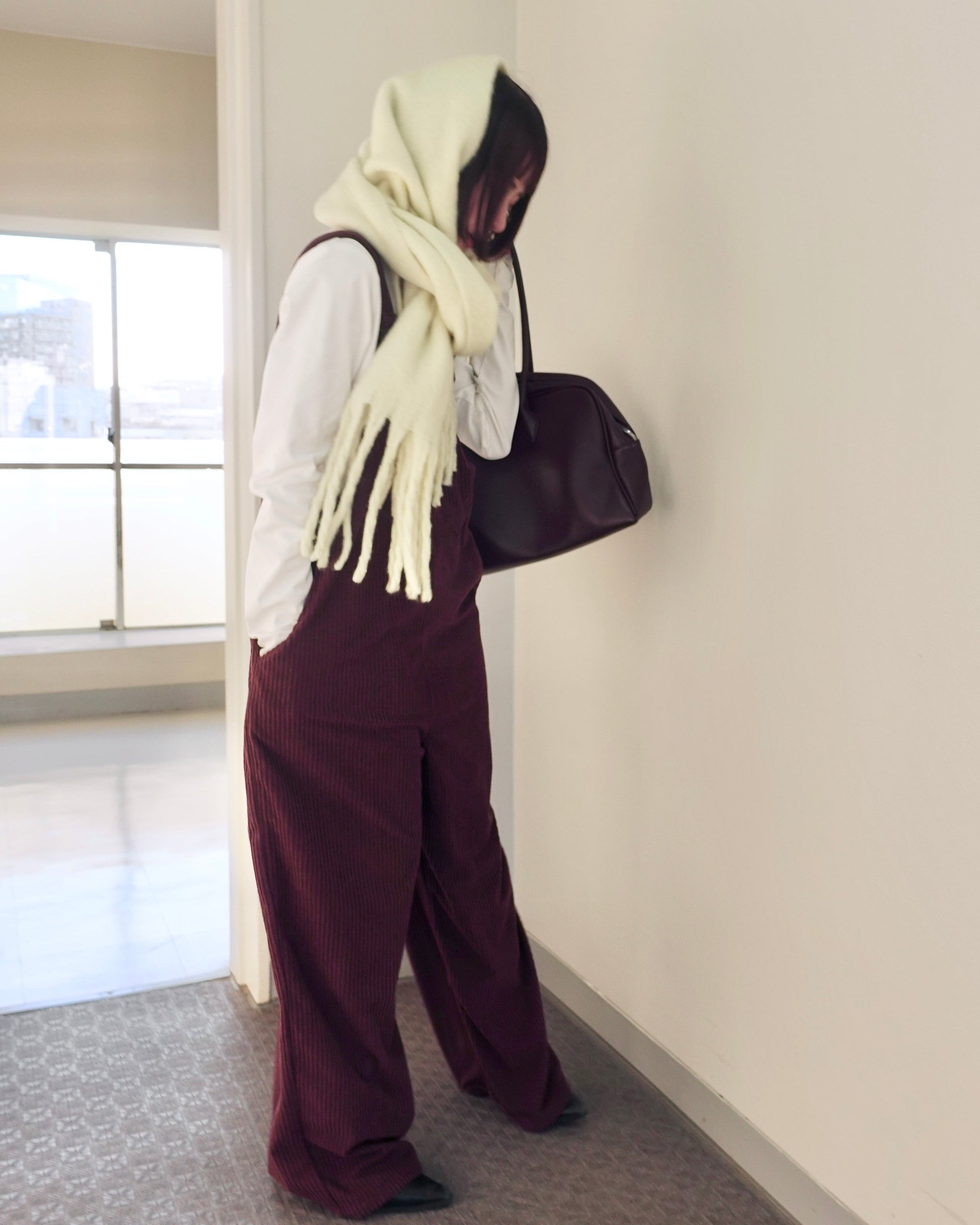 コーデュロイルーズサロペット