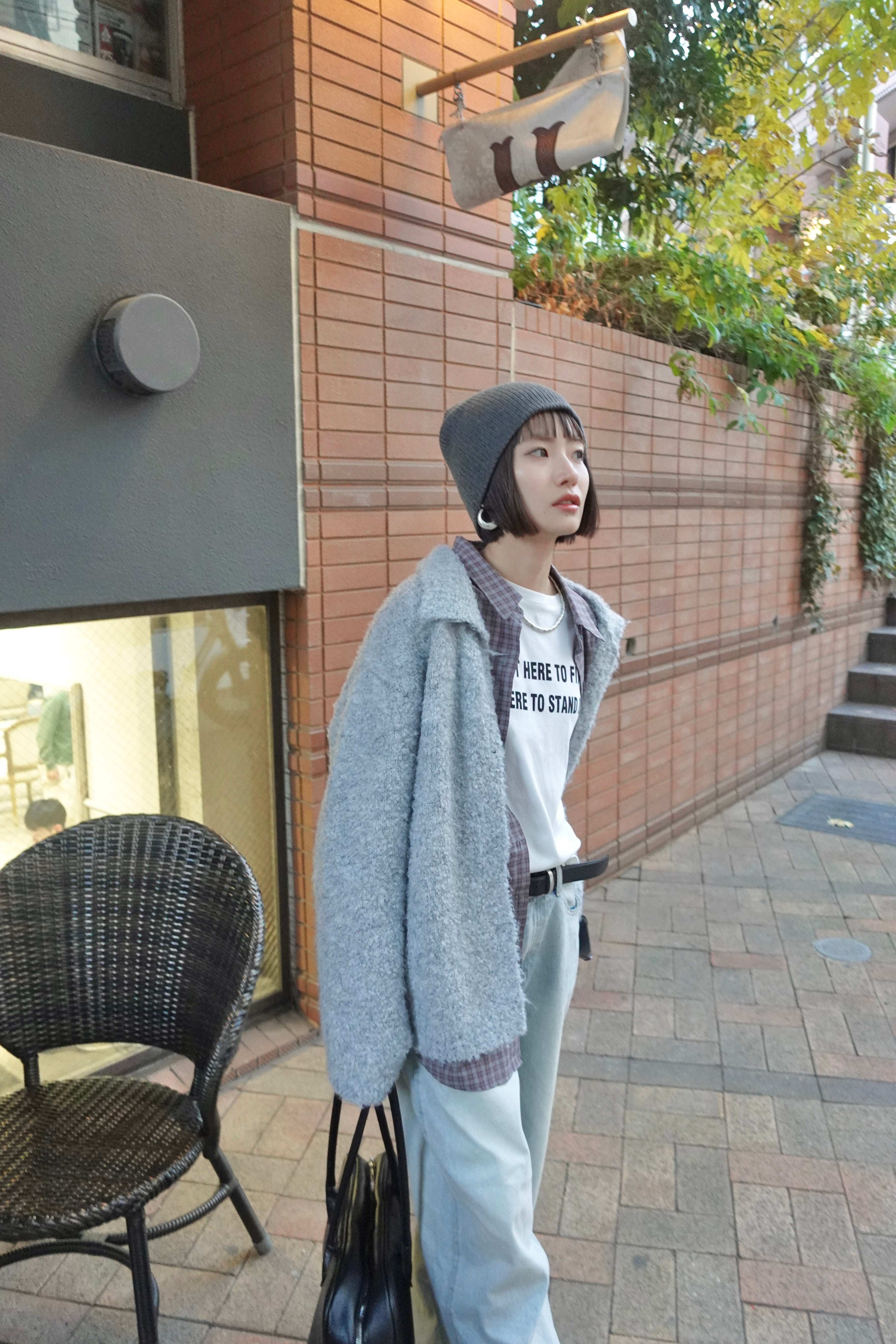 ブークレニットシャツカーデ