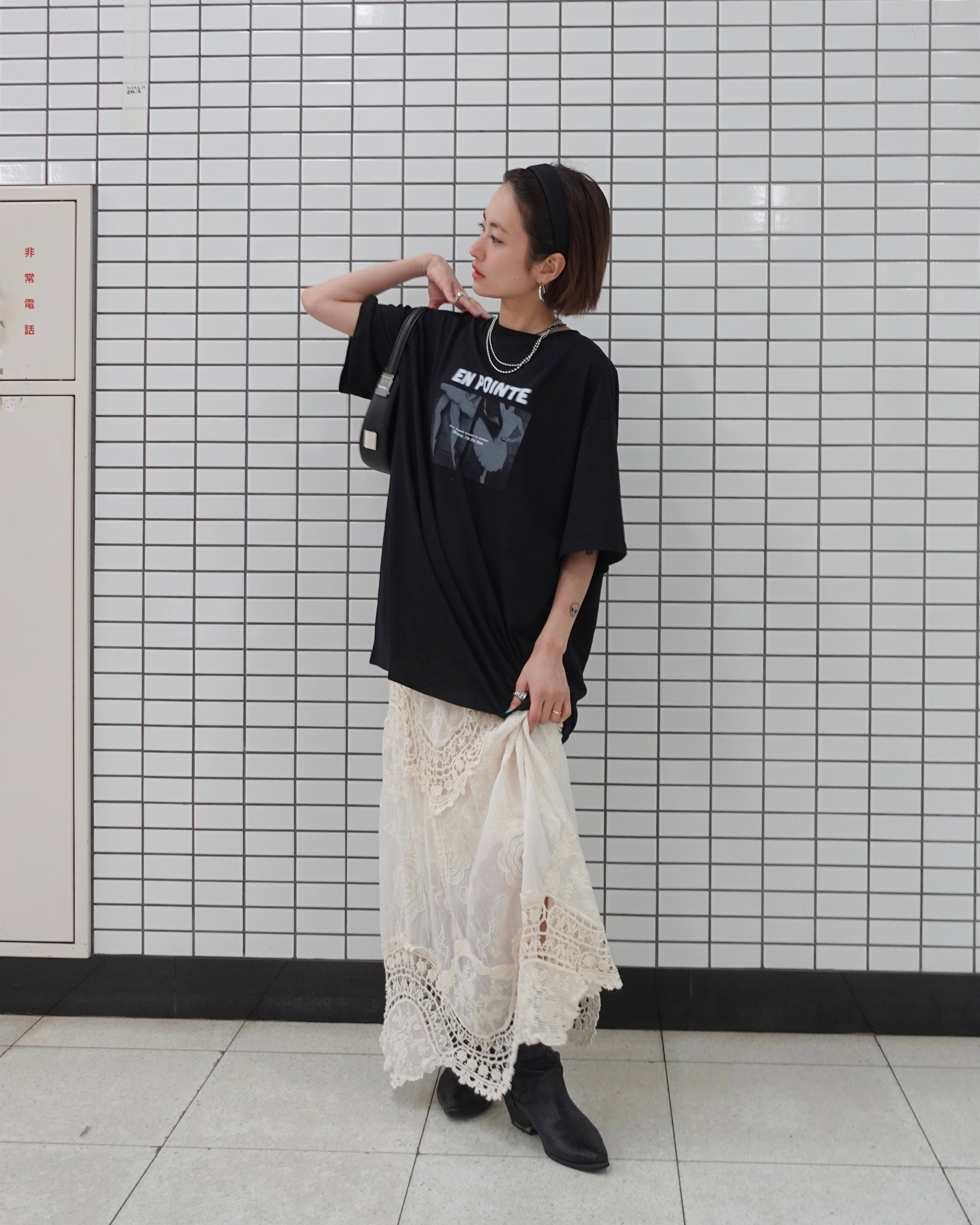 バテンレーススカート