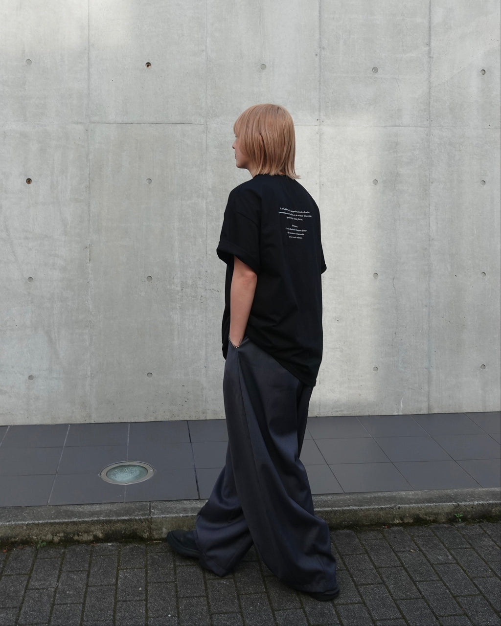 ワイドスラックスパンツ