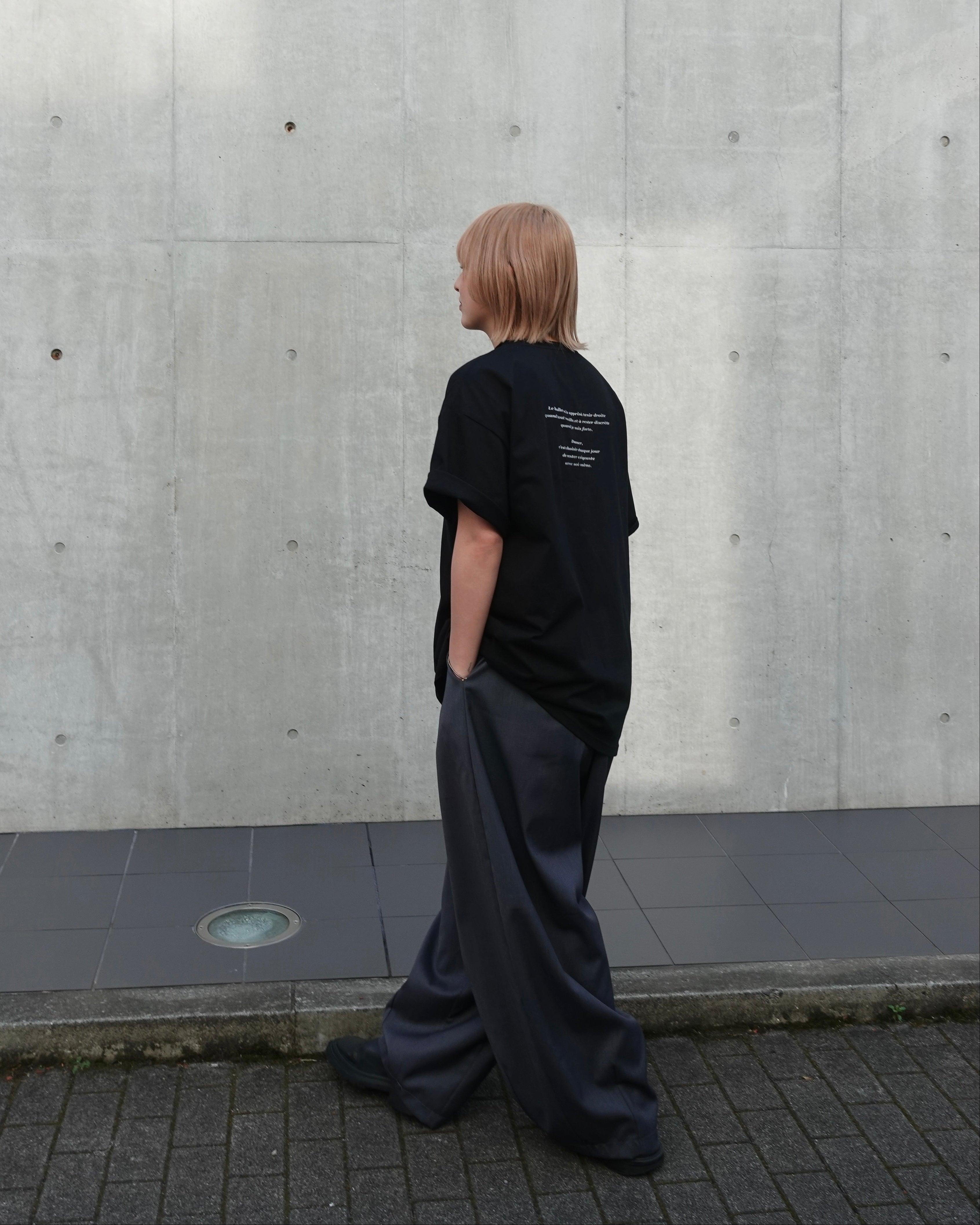 ワイドスラックスパンツ