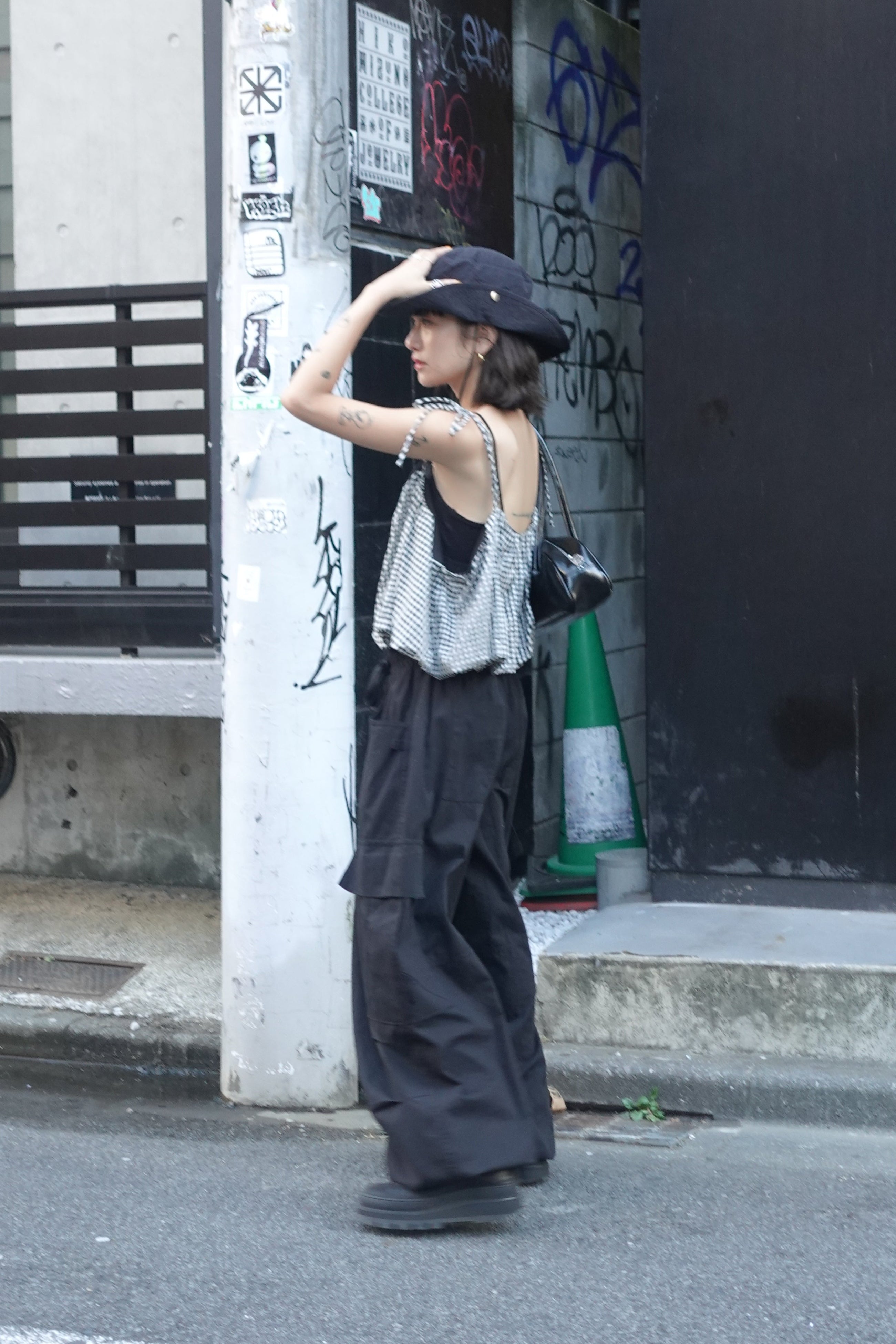 リボンストラップバルーンキャミ