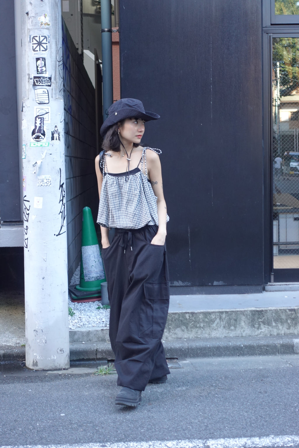 リボンストラップバルーンキャミ