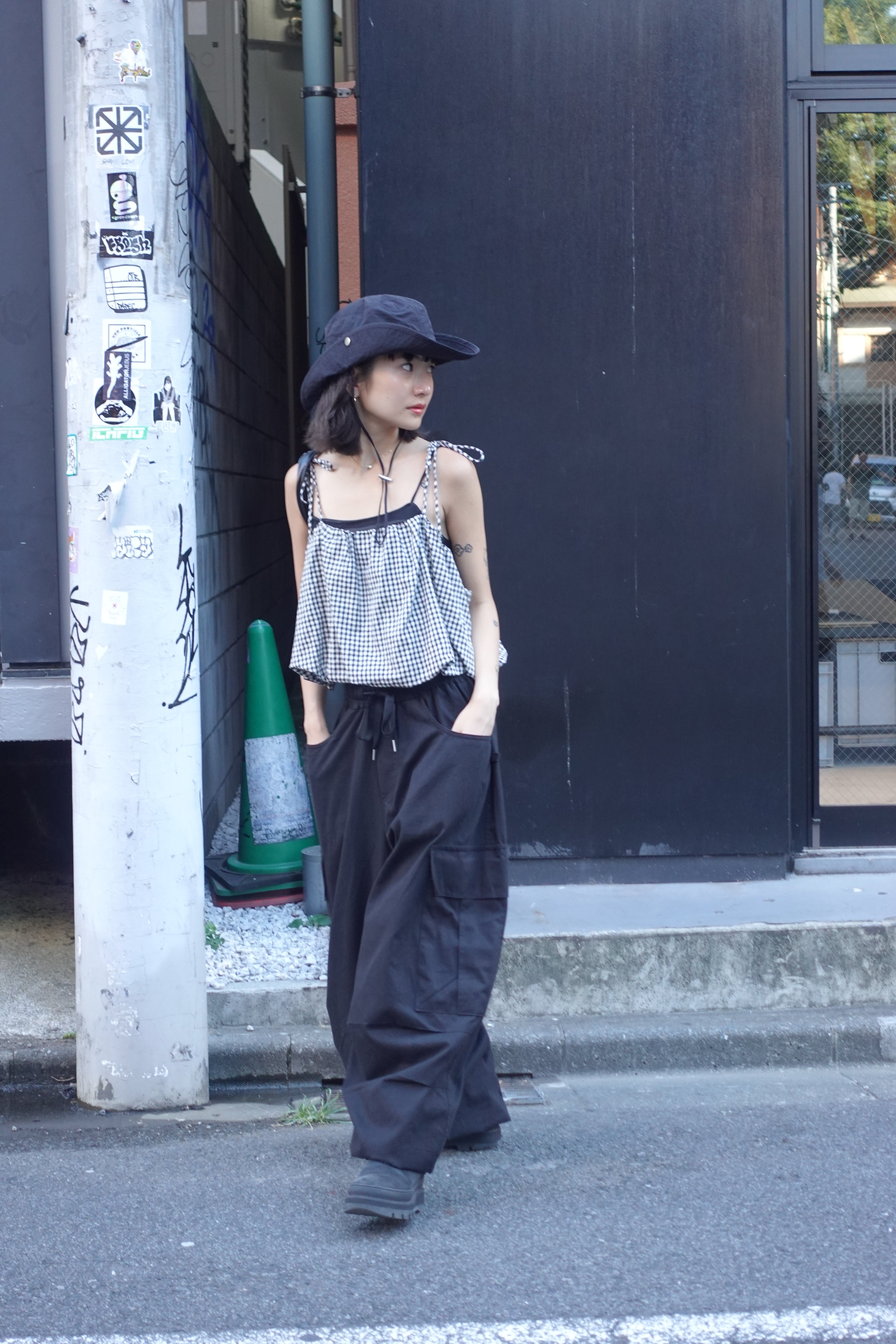 リボンストラップバルーンキャミ