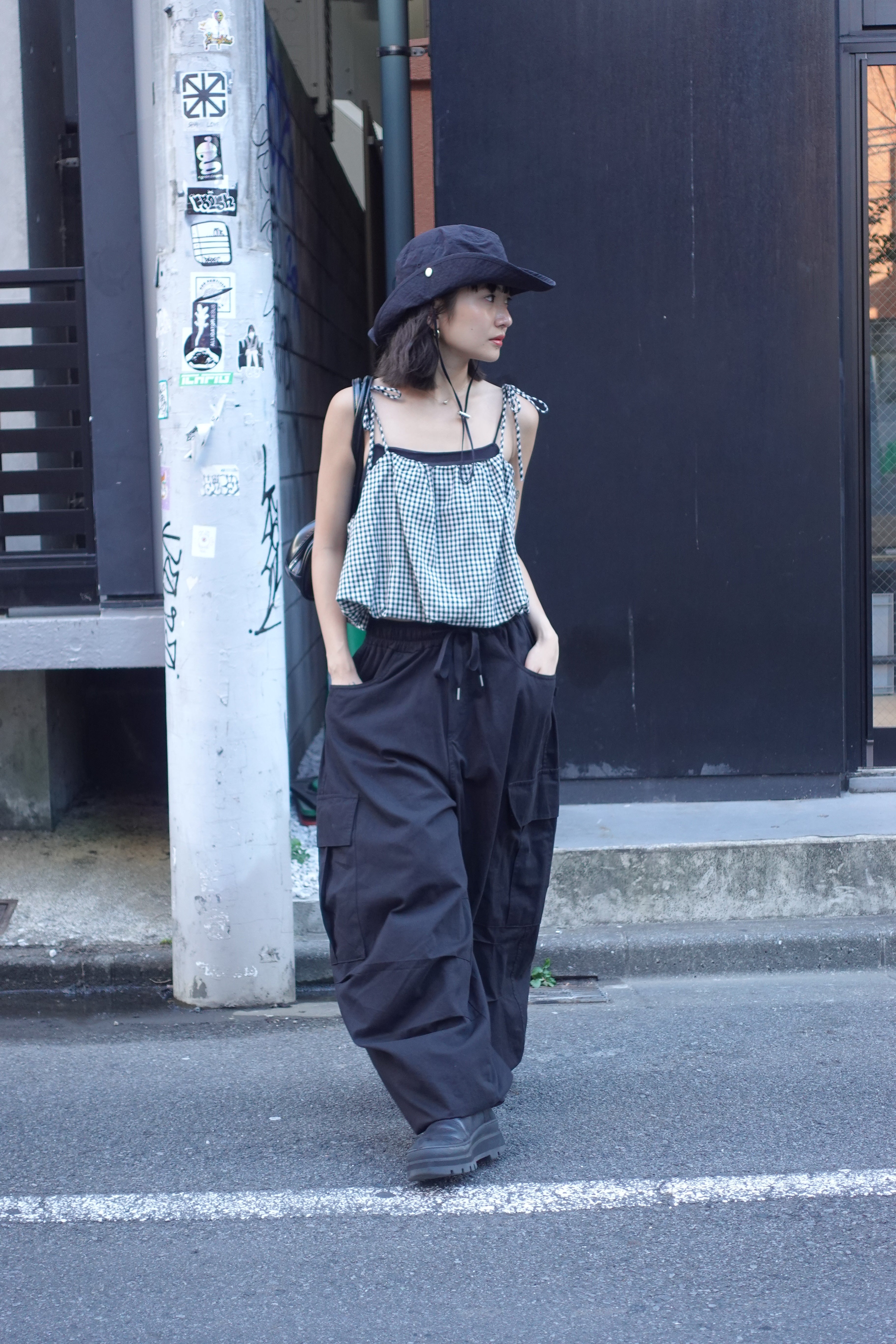 リボンストラップバルーンキャミ