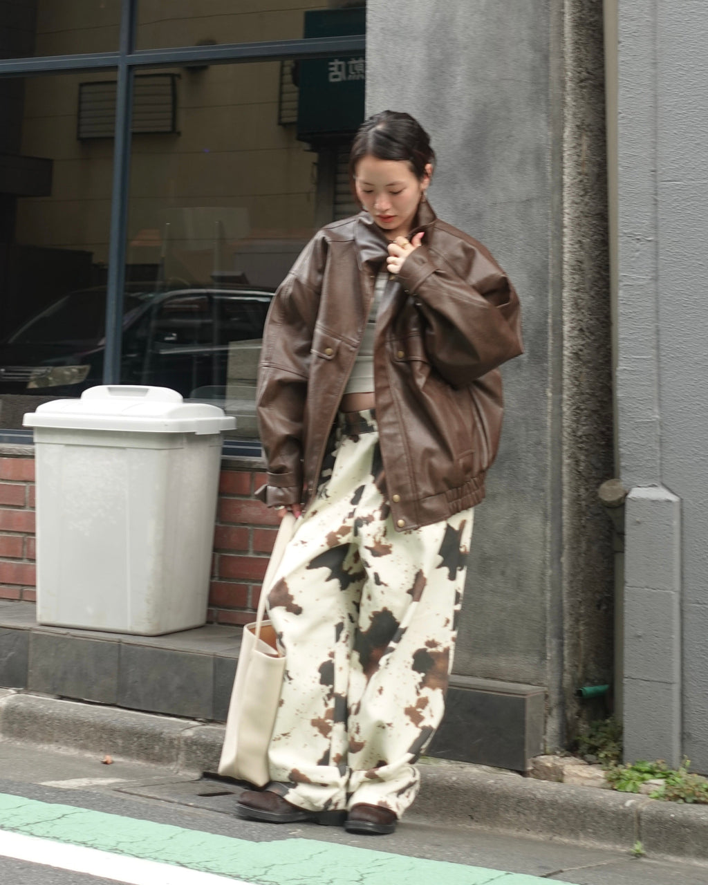 2way vintageレザーブルゾン