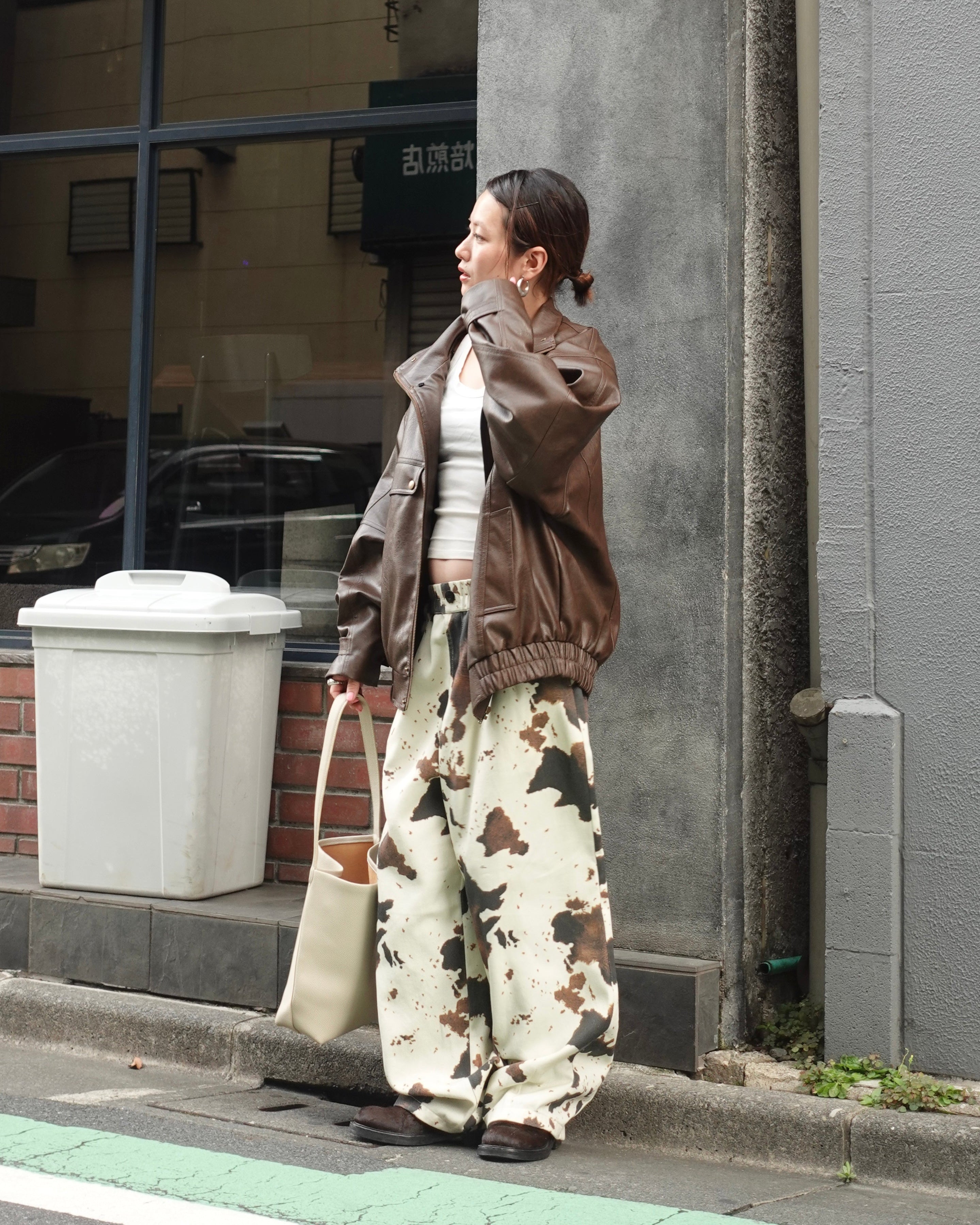 2way vintageレザーブルゾン