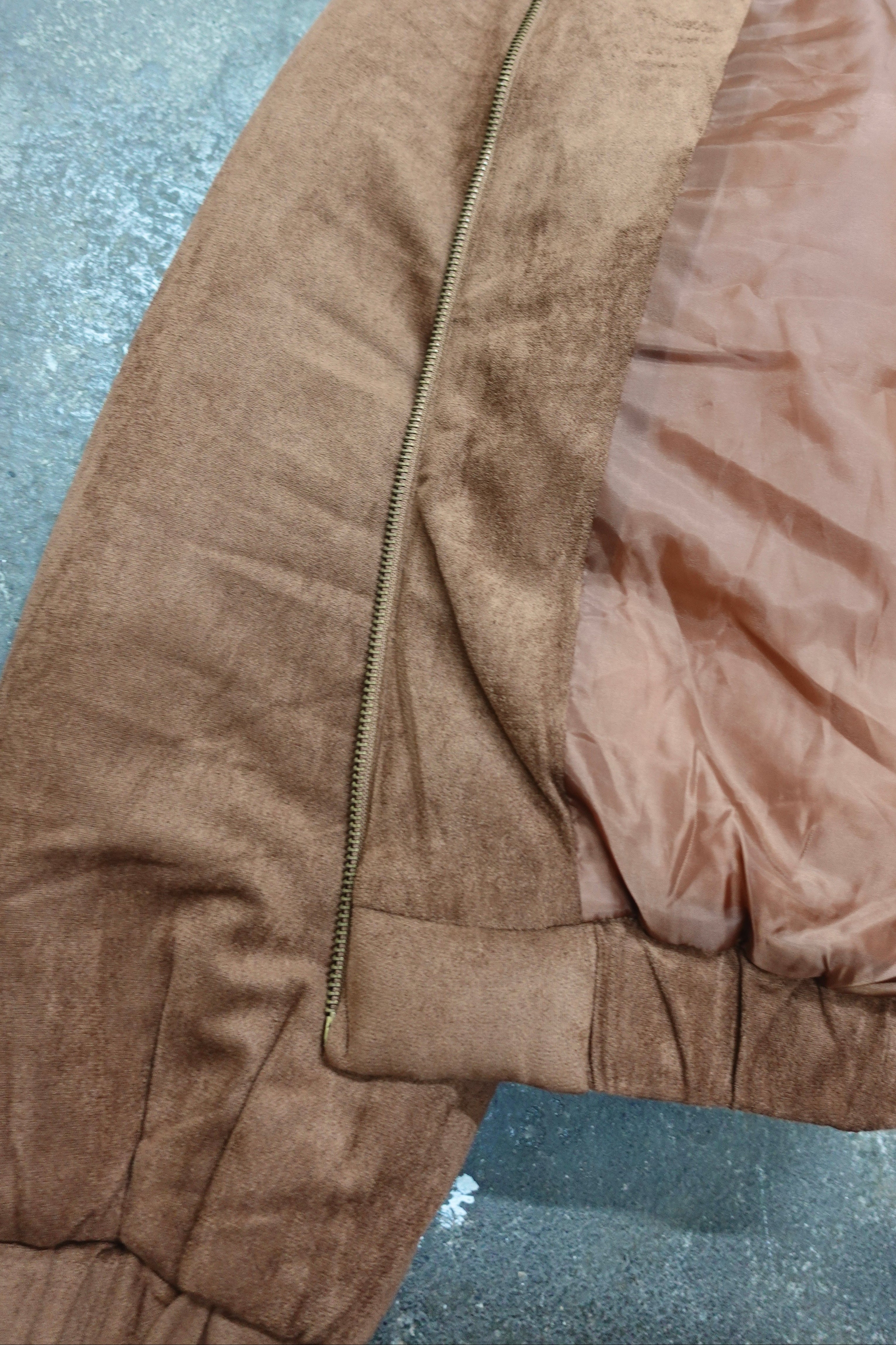 中綿スウェードブルゾン