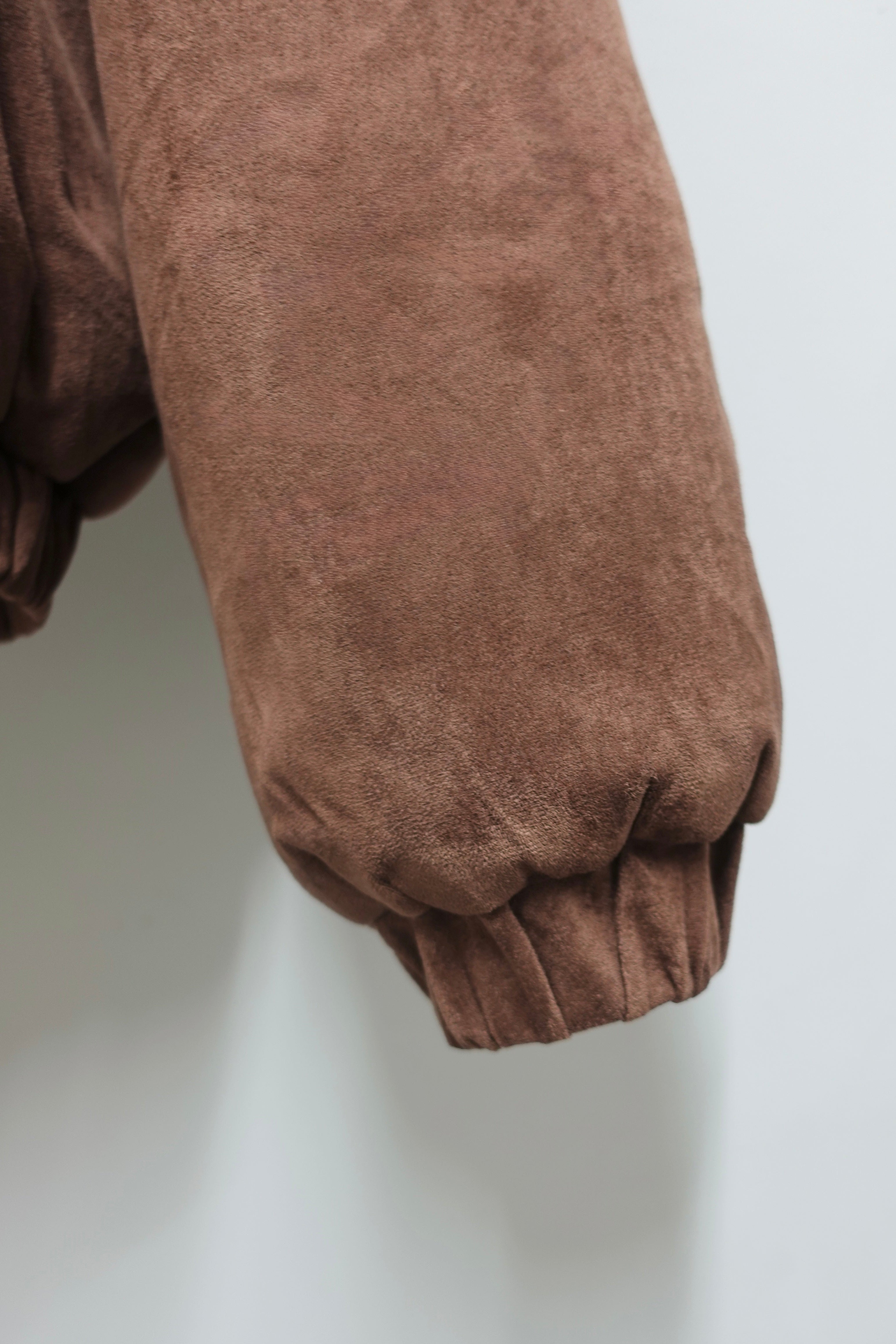 中綿スウェードブルゾン