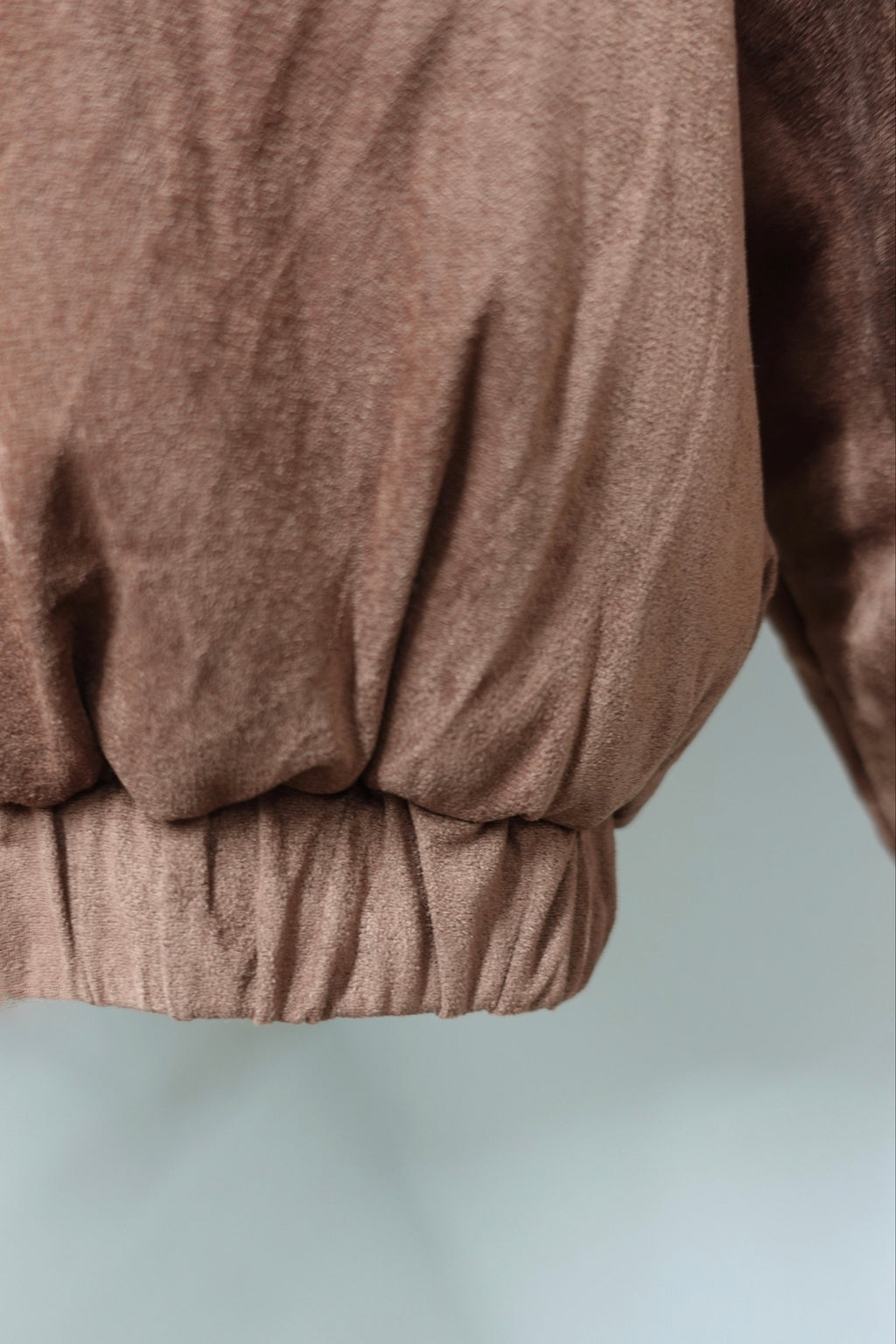 中綿スウェードブルゾン