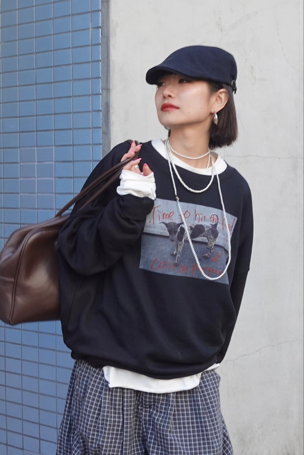 フォトプリントルーズスウェット