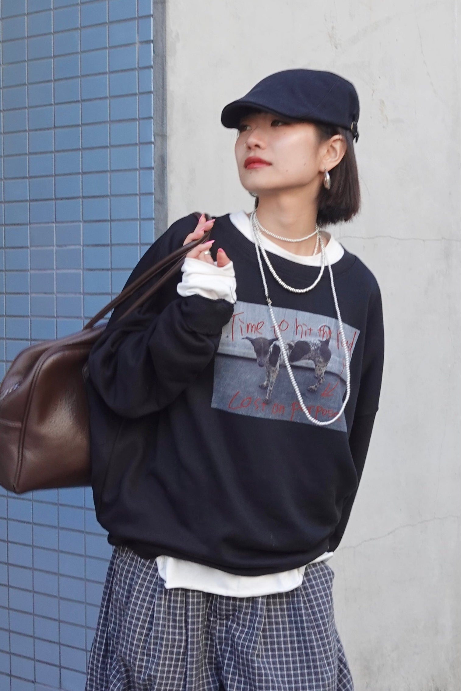 teen boop エンブロイダリールーズスウェット TEEN BOOP トレーナー スウェット オフショルルーズスウェット