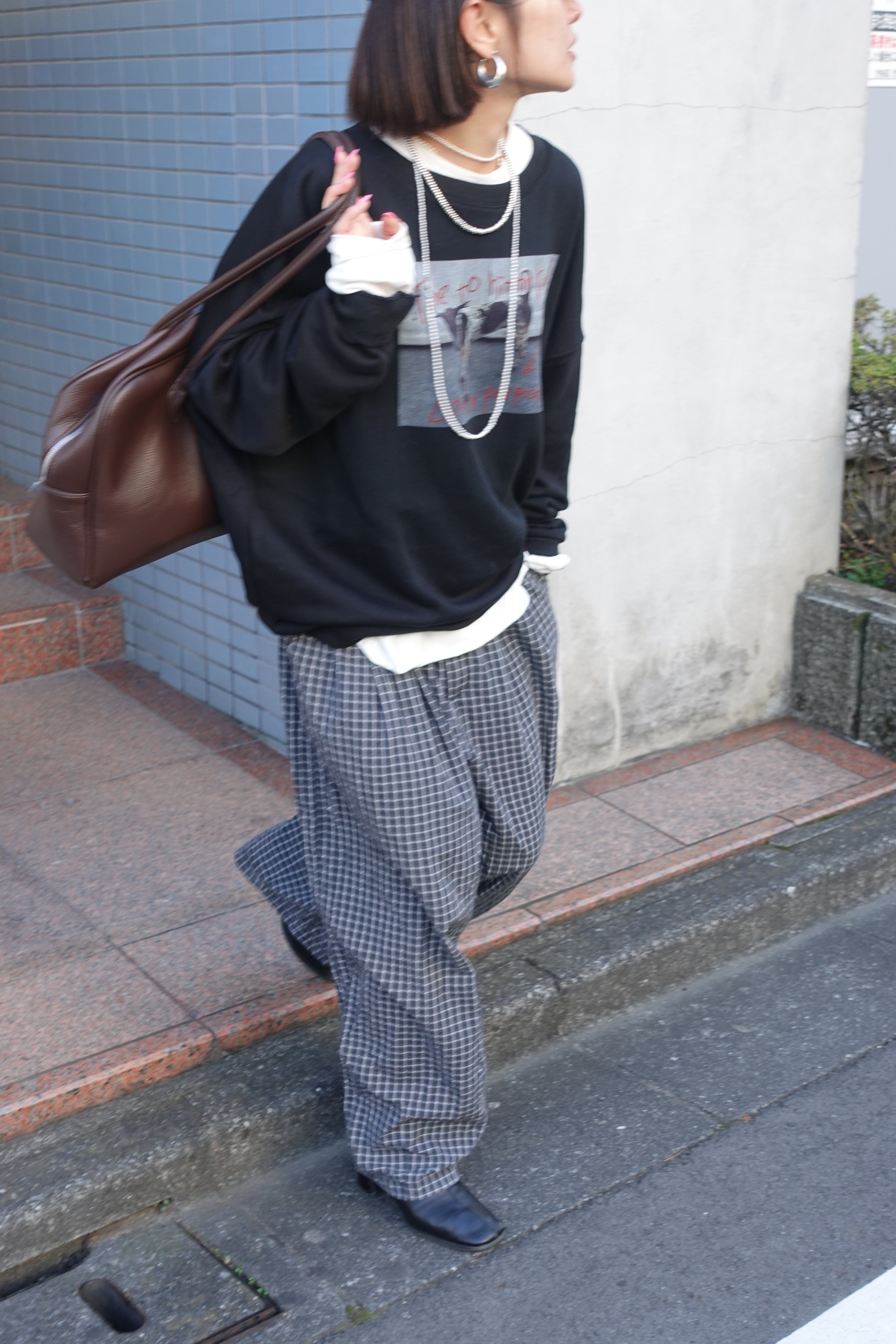 フォトプリントルーズスウェット