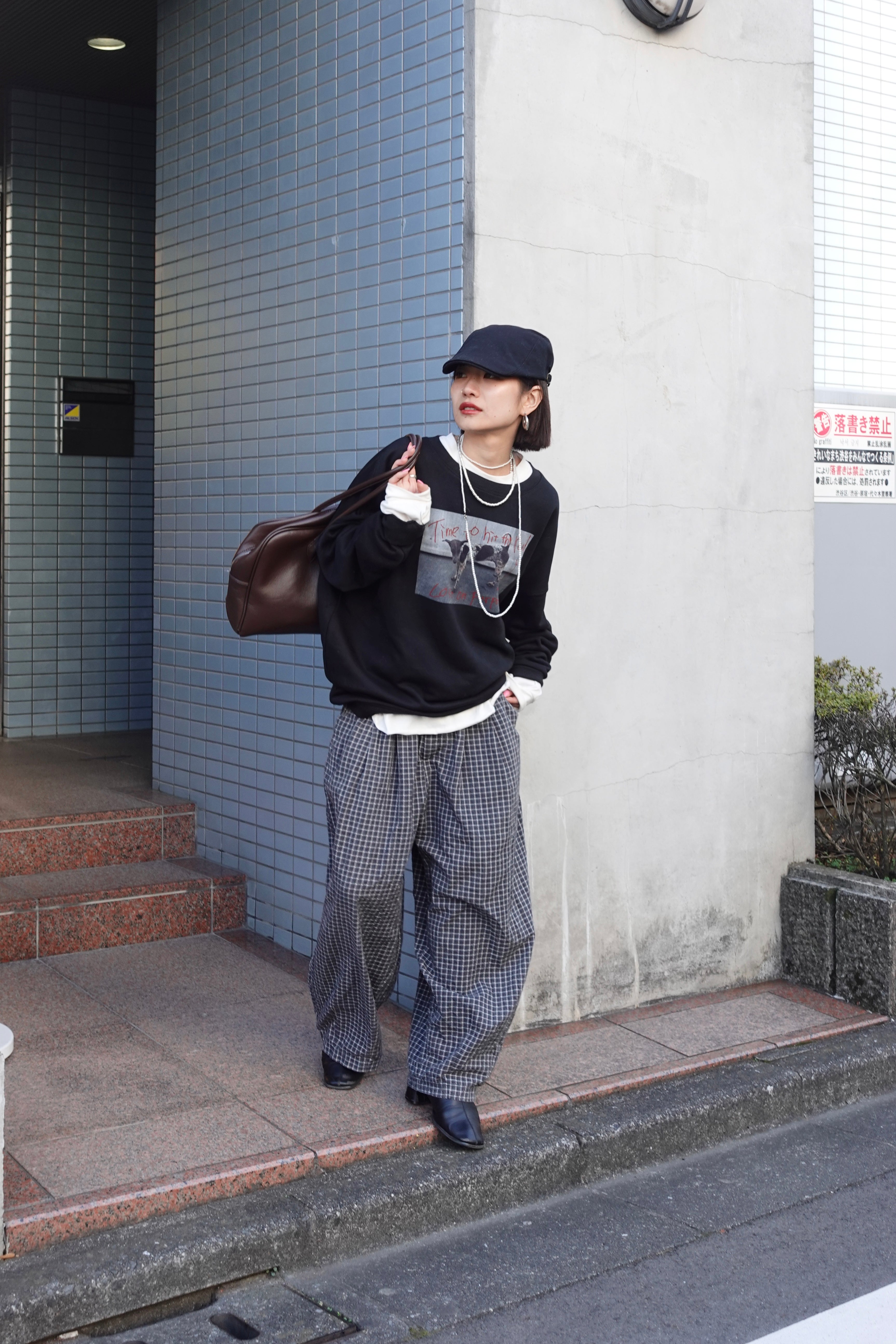 フォトプリントルーズスウェット