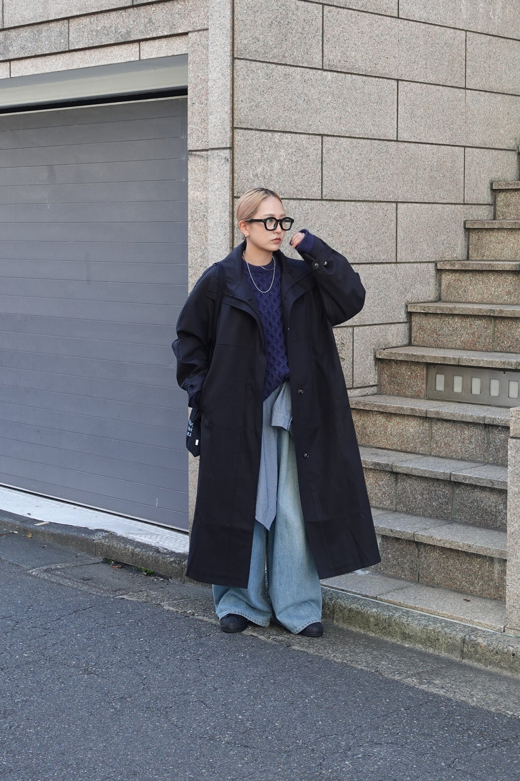 ケーブルオーバーニット