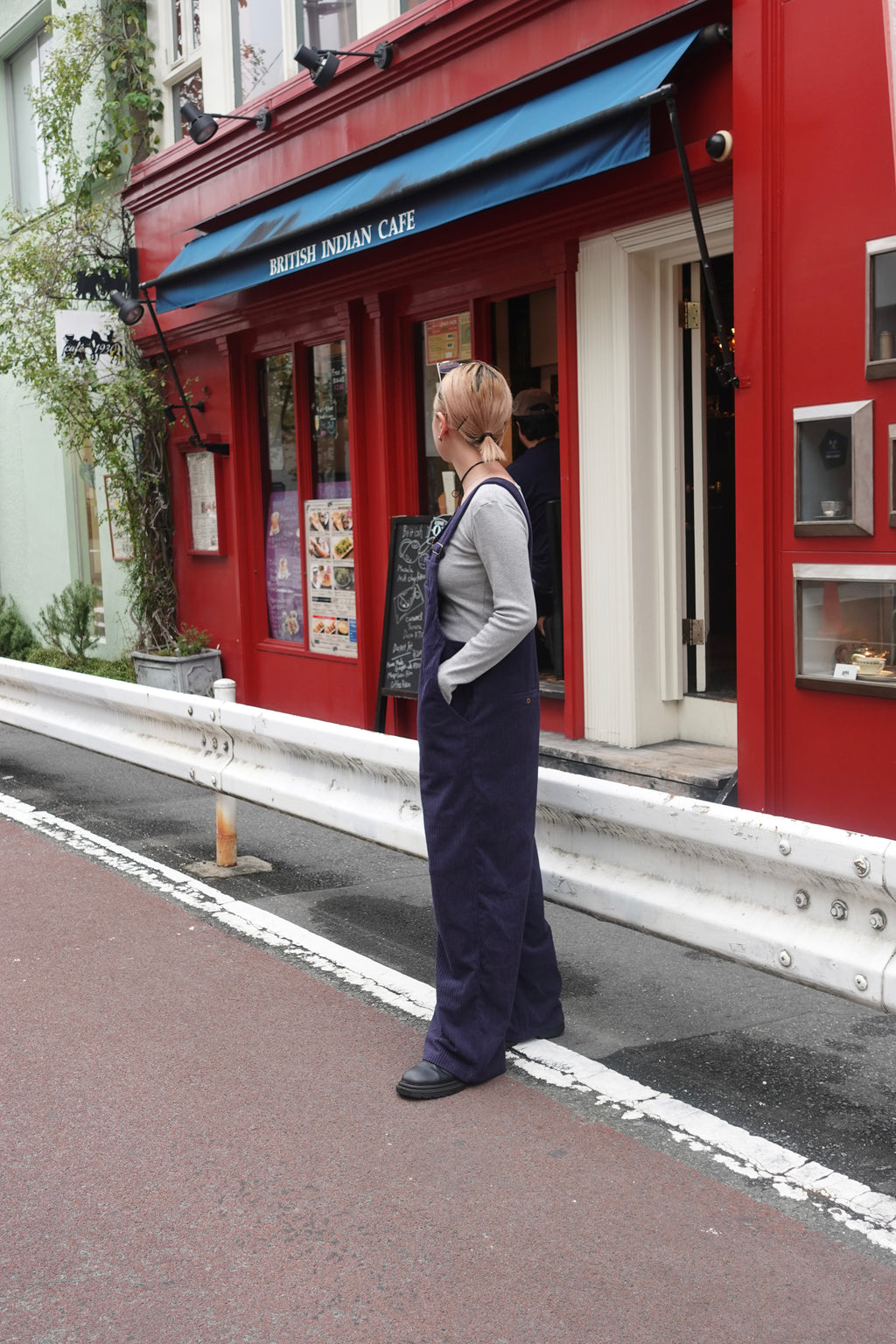 コーデュロイルーズサロペット