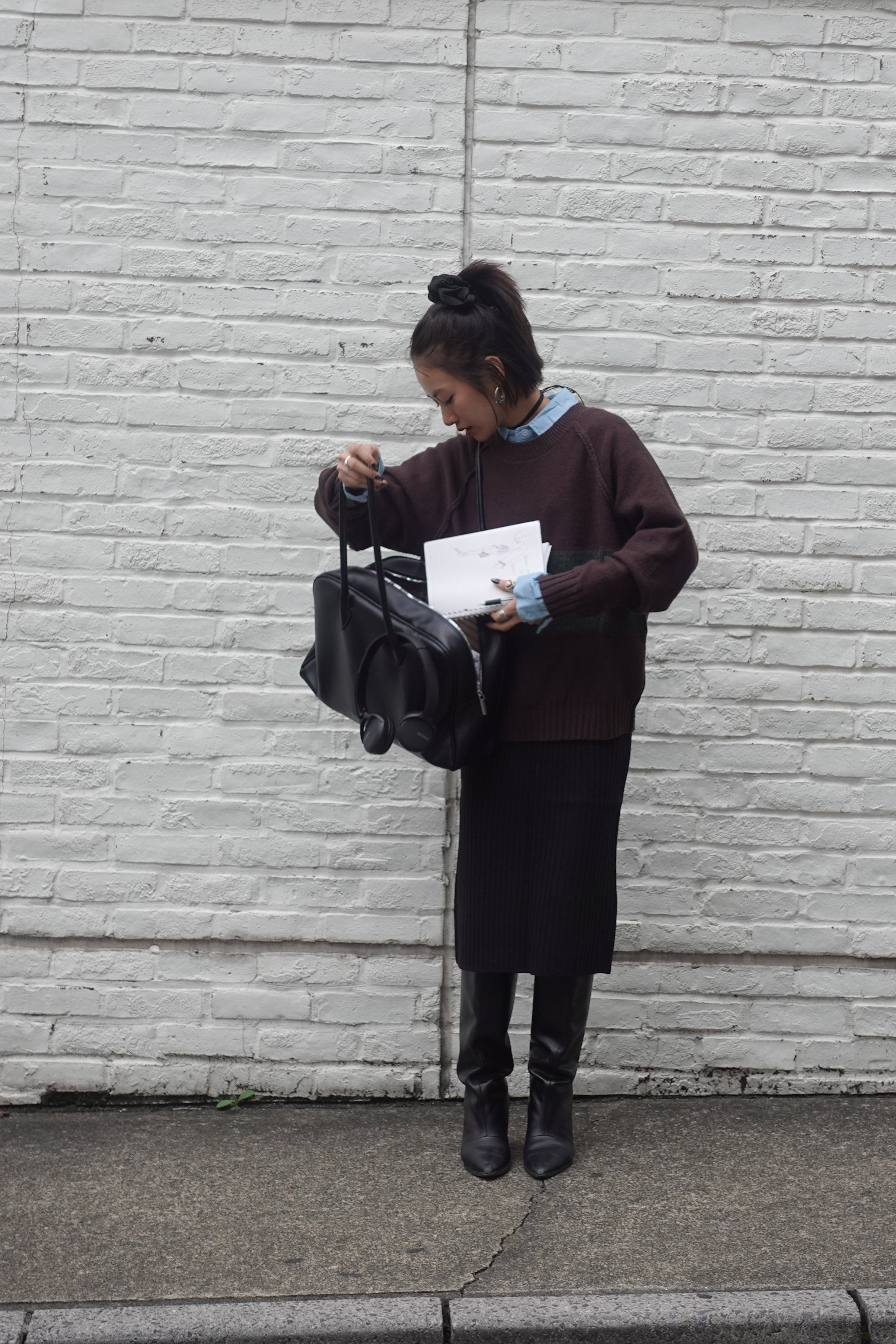 リブミドルスカート