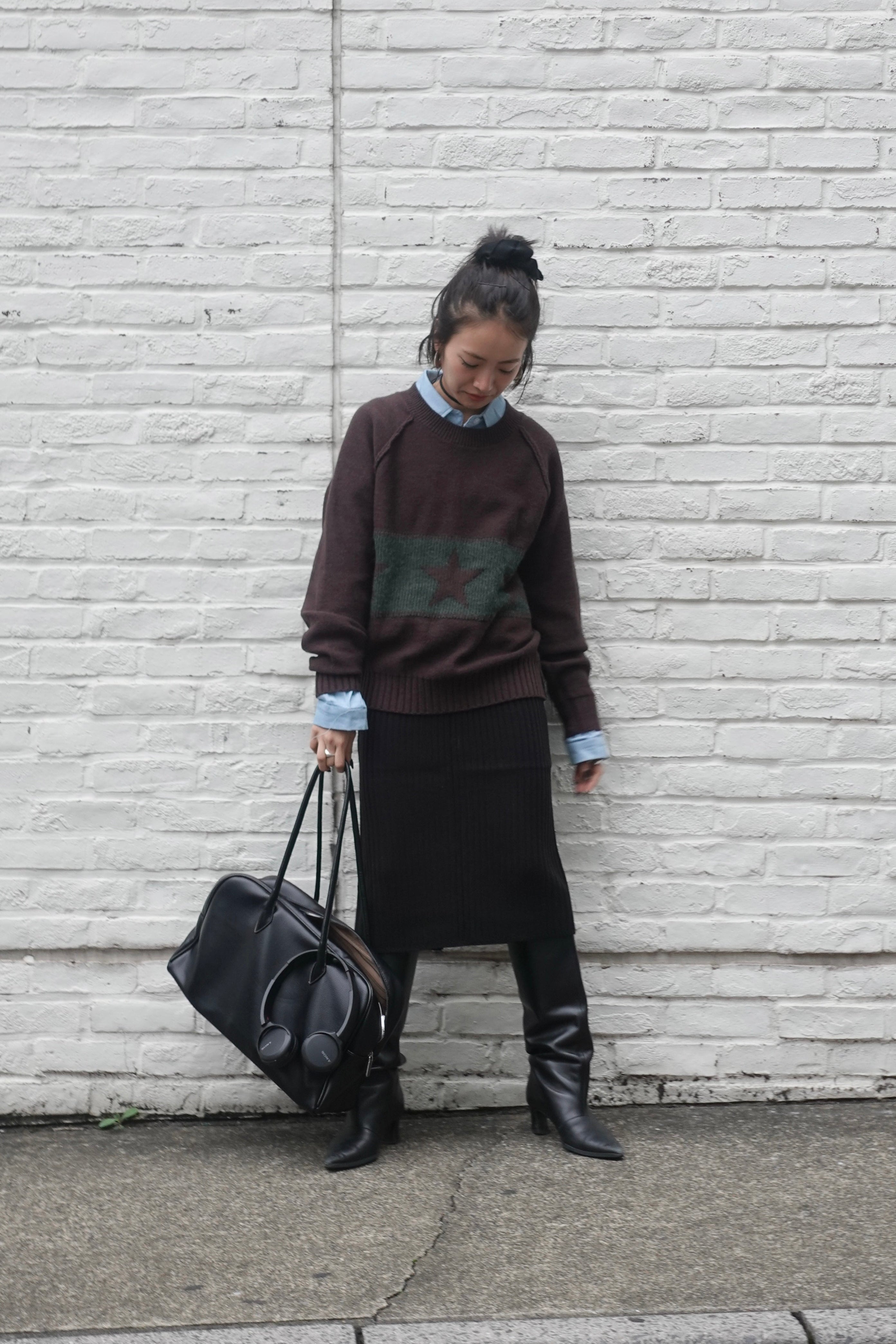 リブミドルスカート