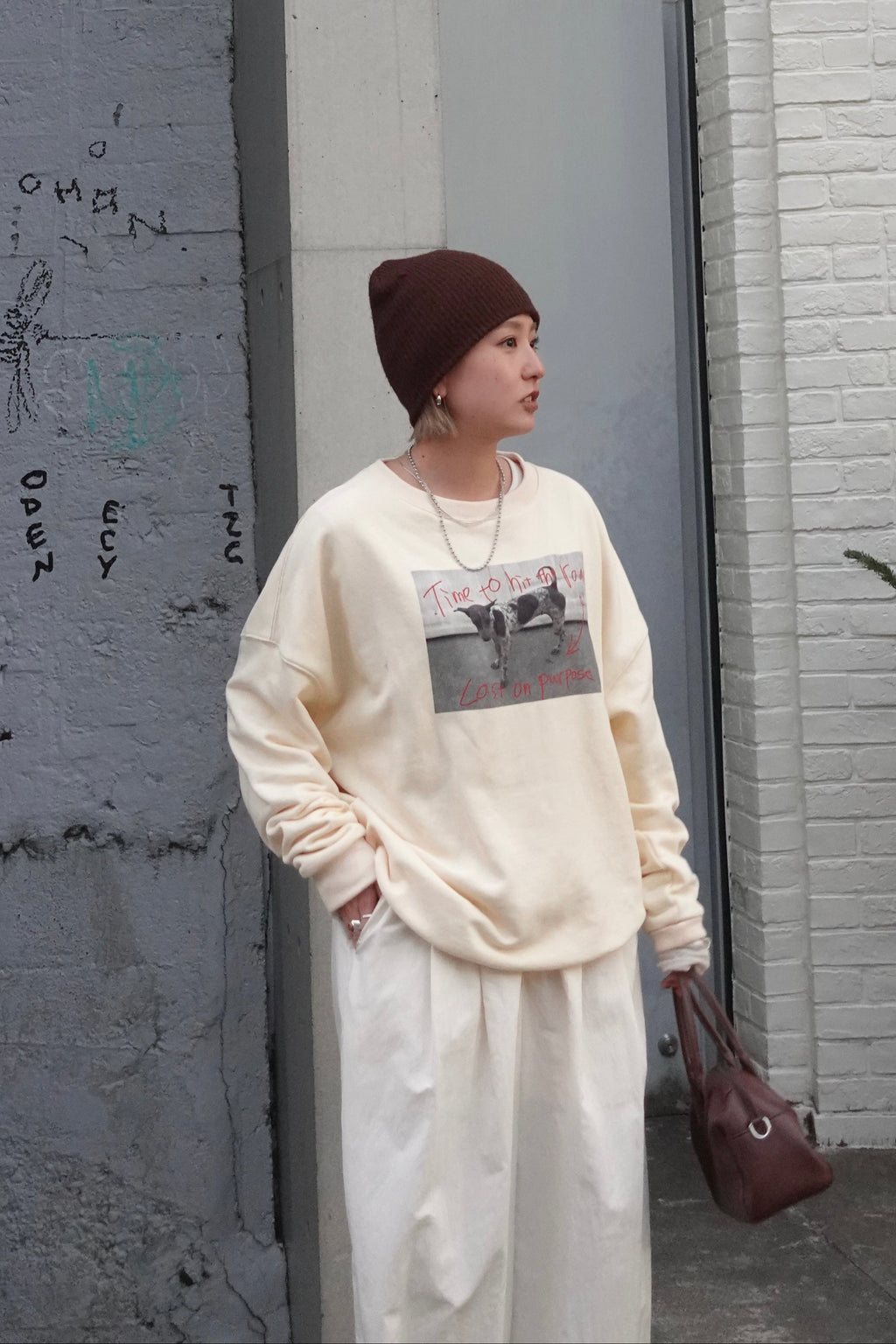 フォトプリントルーズスウェット