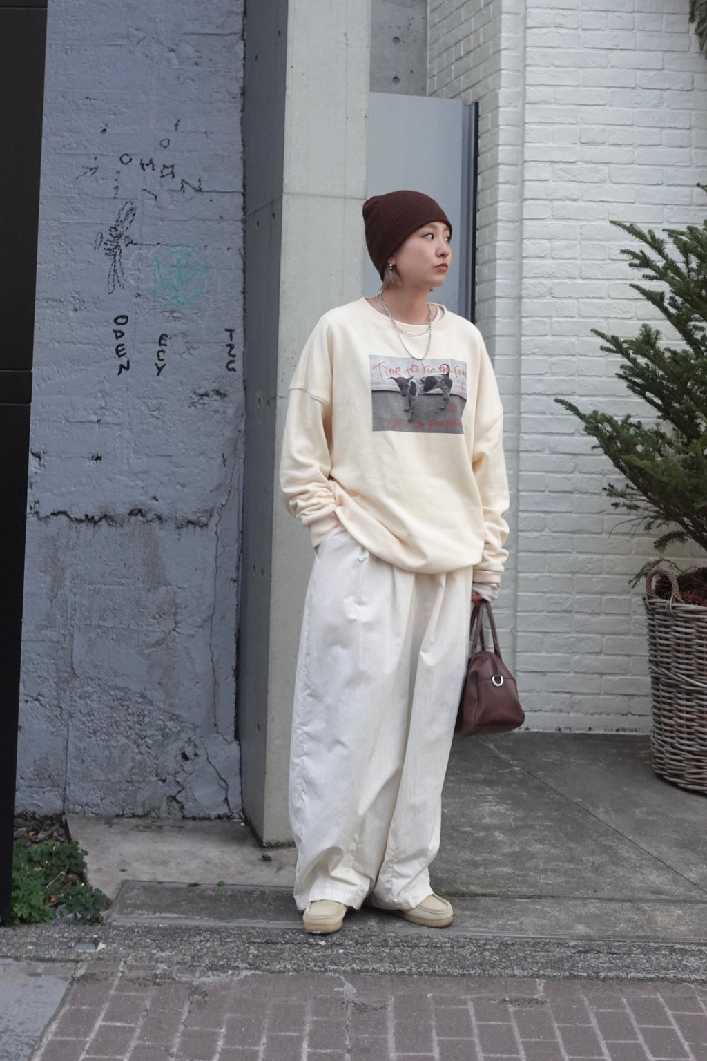 フォトプリントルーズスウェット