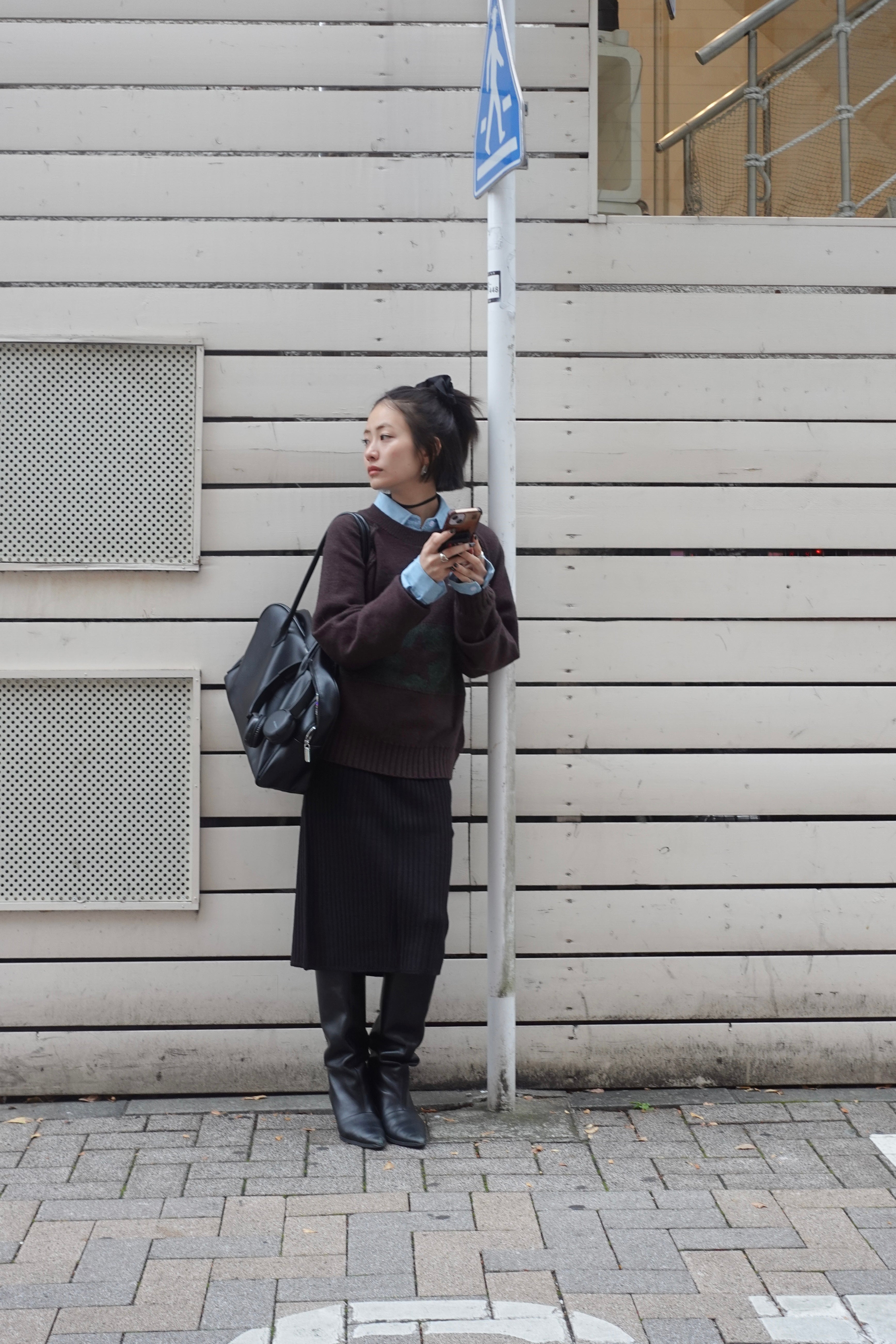 リブミドルスカート