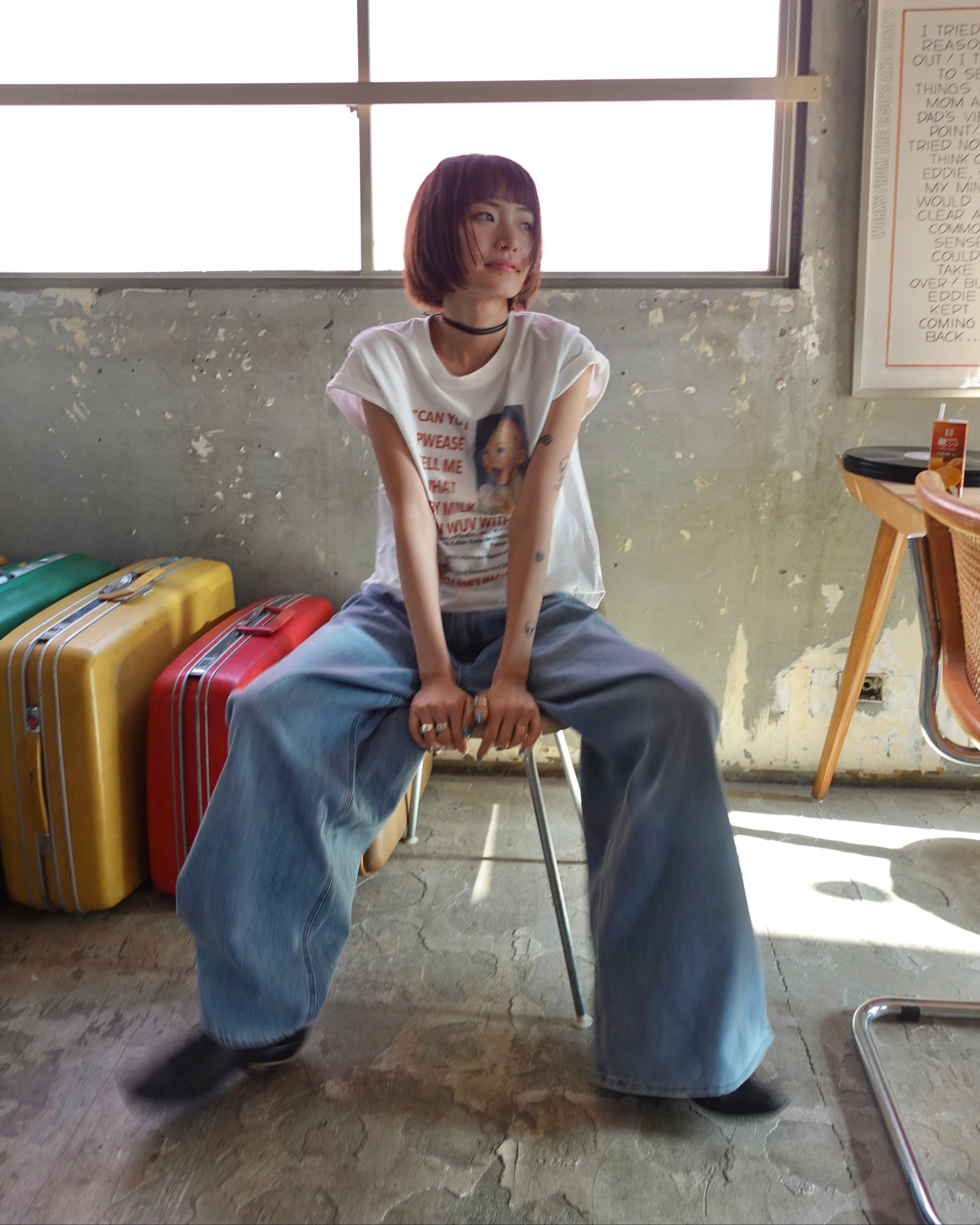 vintageウオッシュTee