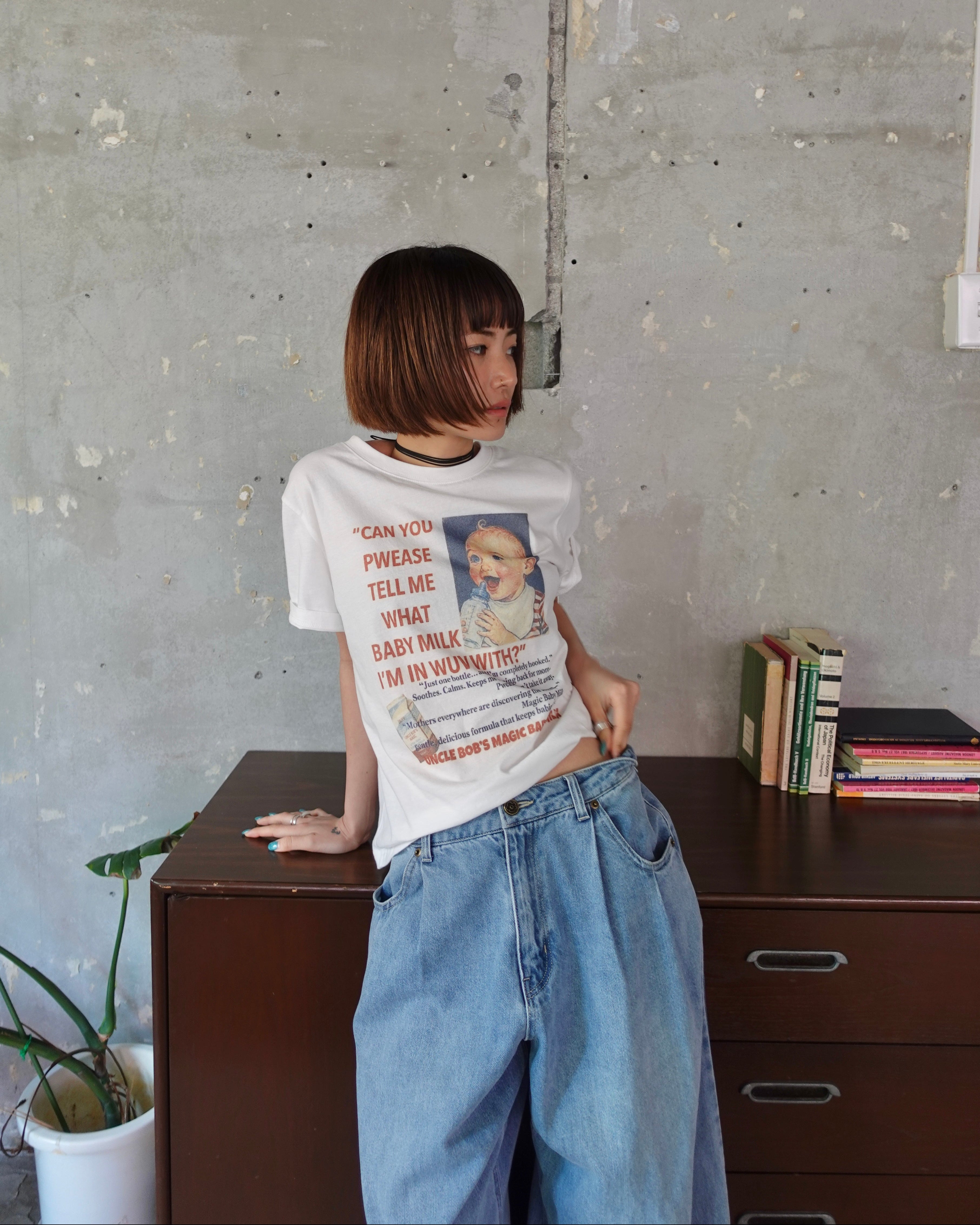 vintageウオッシュTee