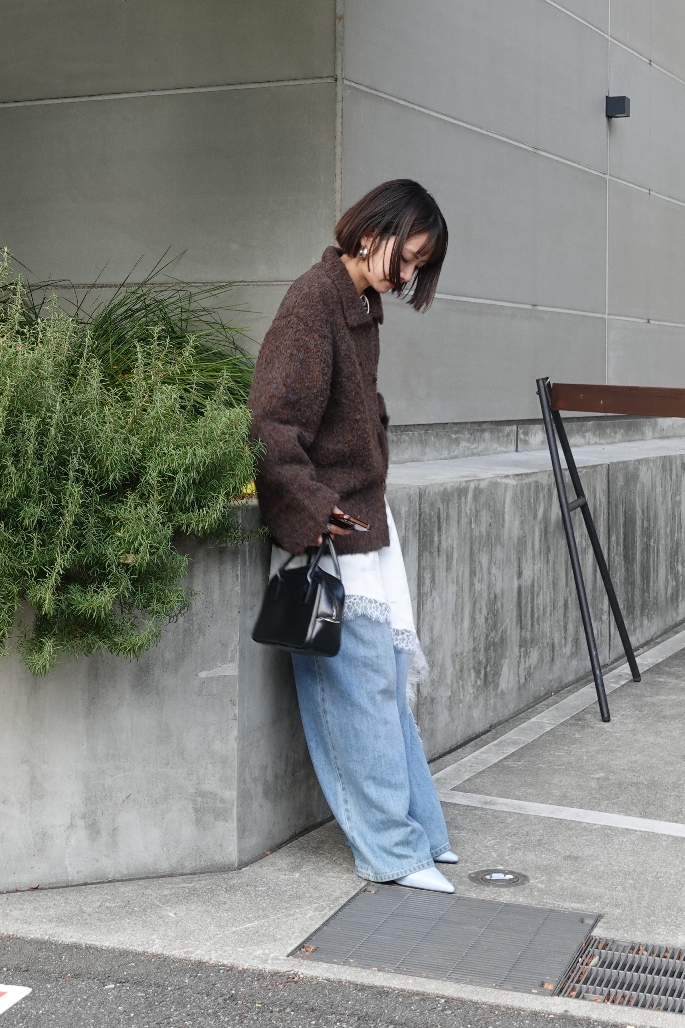 ブークレニットシャツカーデ