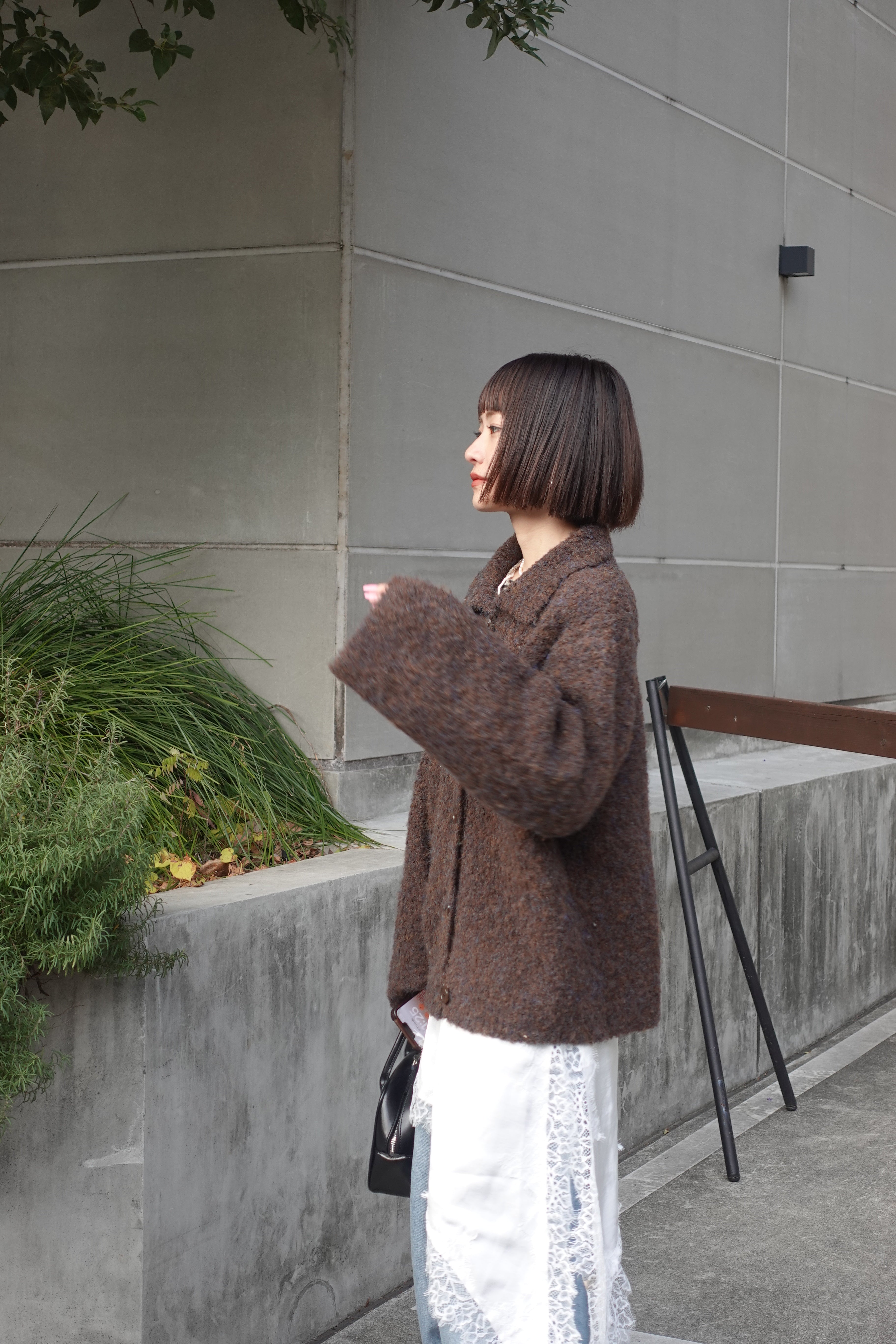 ブークレニットシャツカーデ