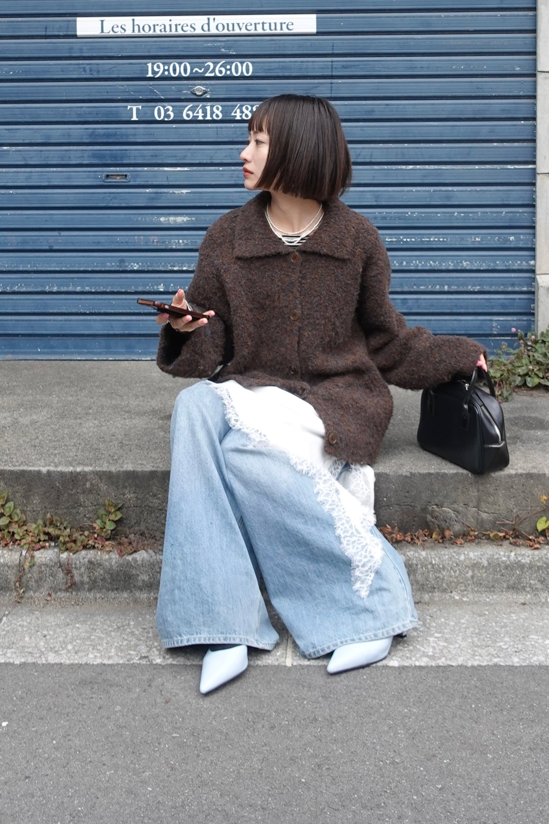 ブークレニットシャツカーデ