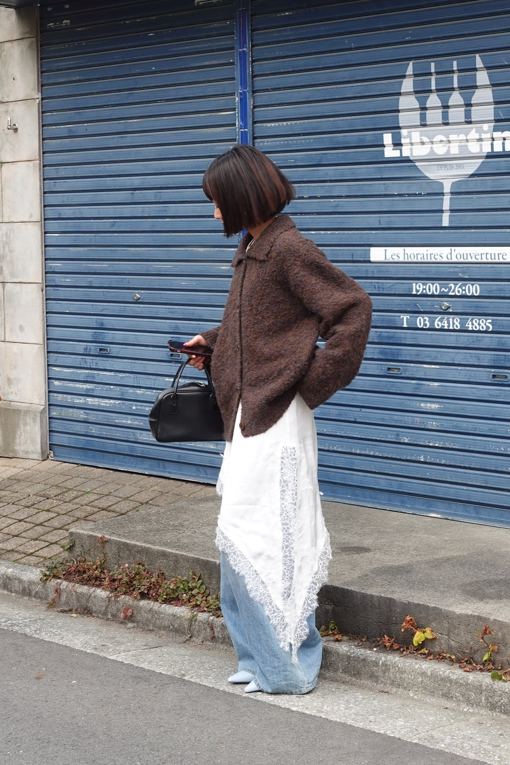 ブークレニットシャツカーデ