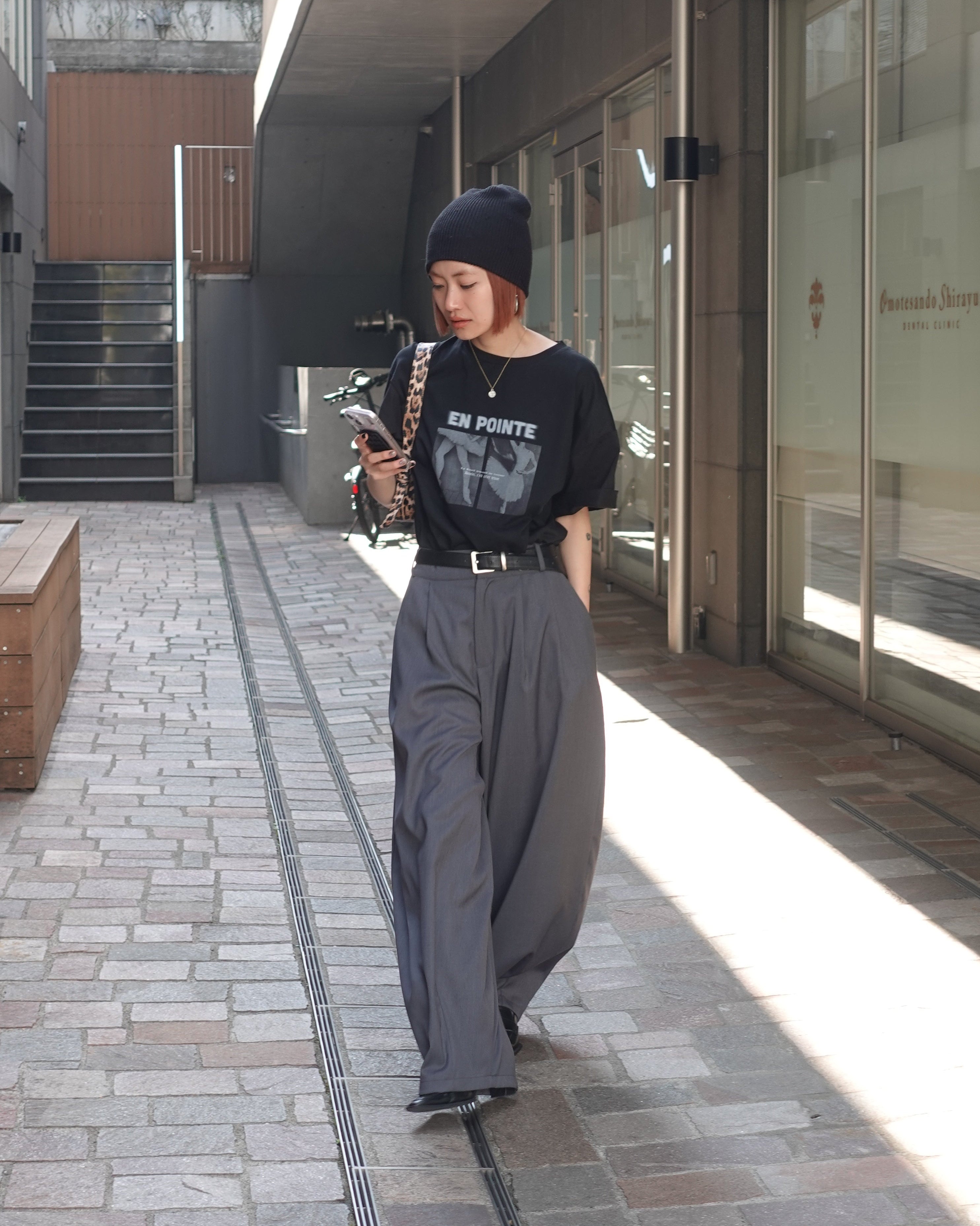 ワイドスラックスパンツ