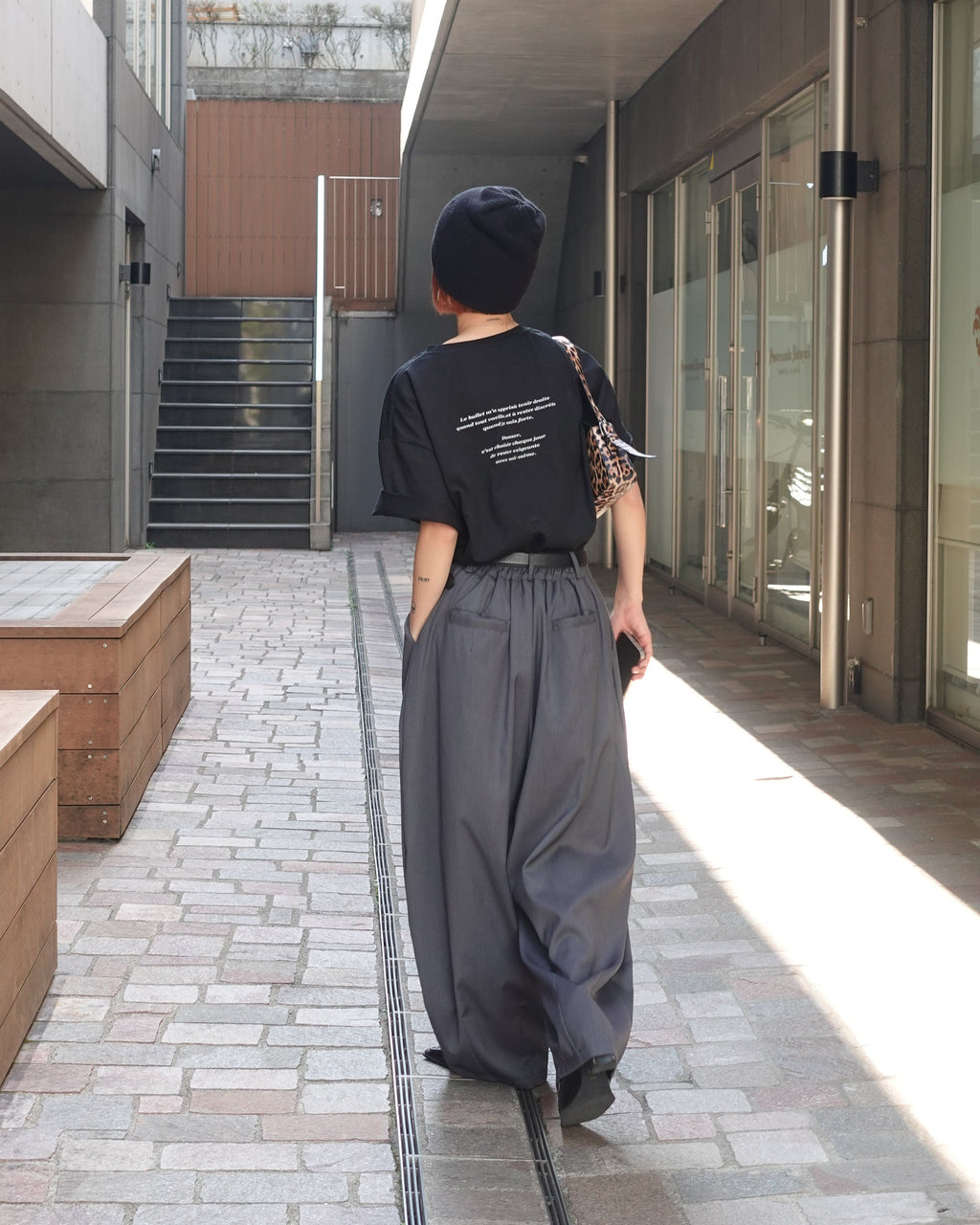 ワイドスラックスパンツ