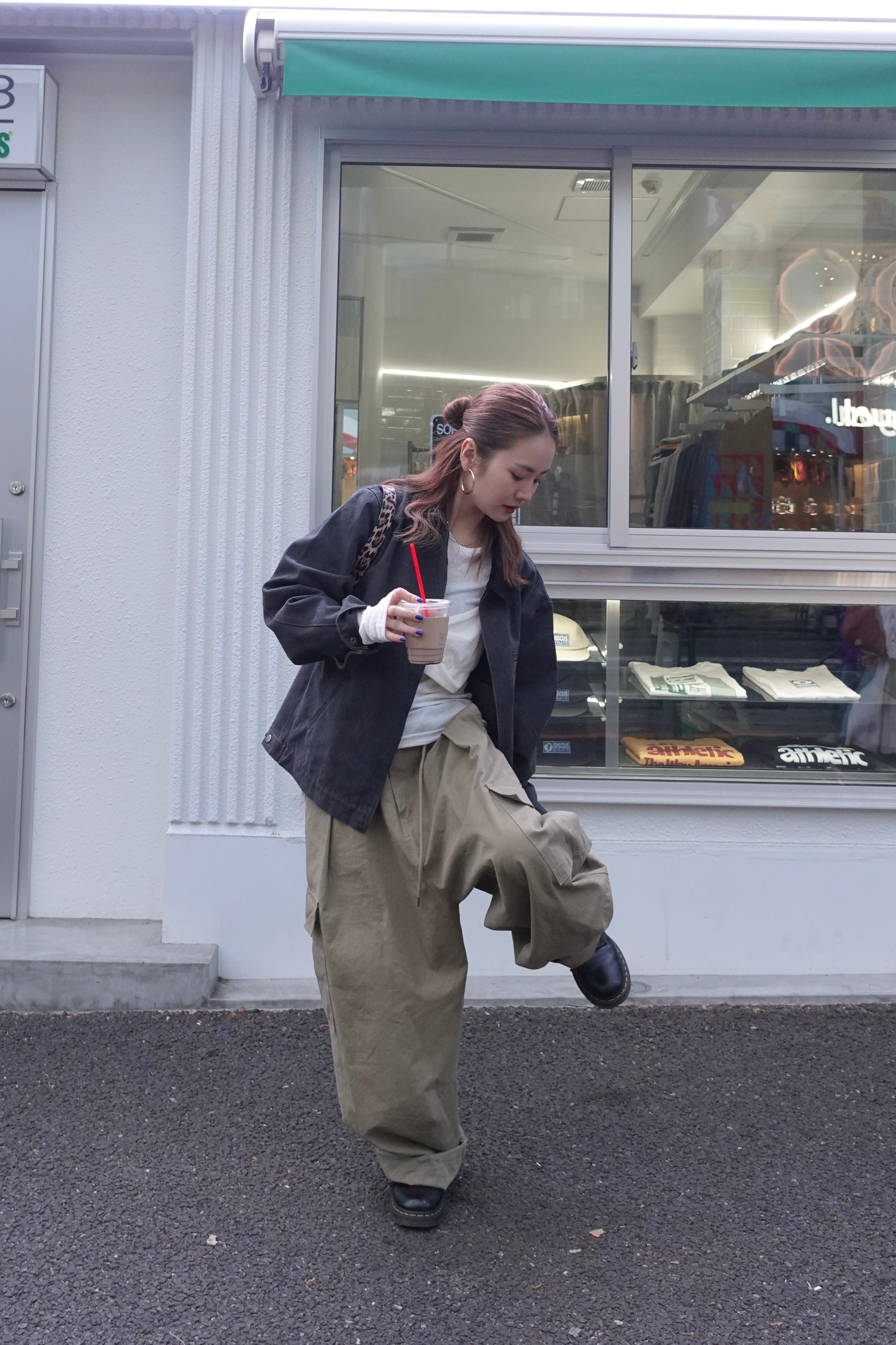 バイカラールーズブルゾン