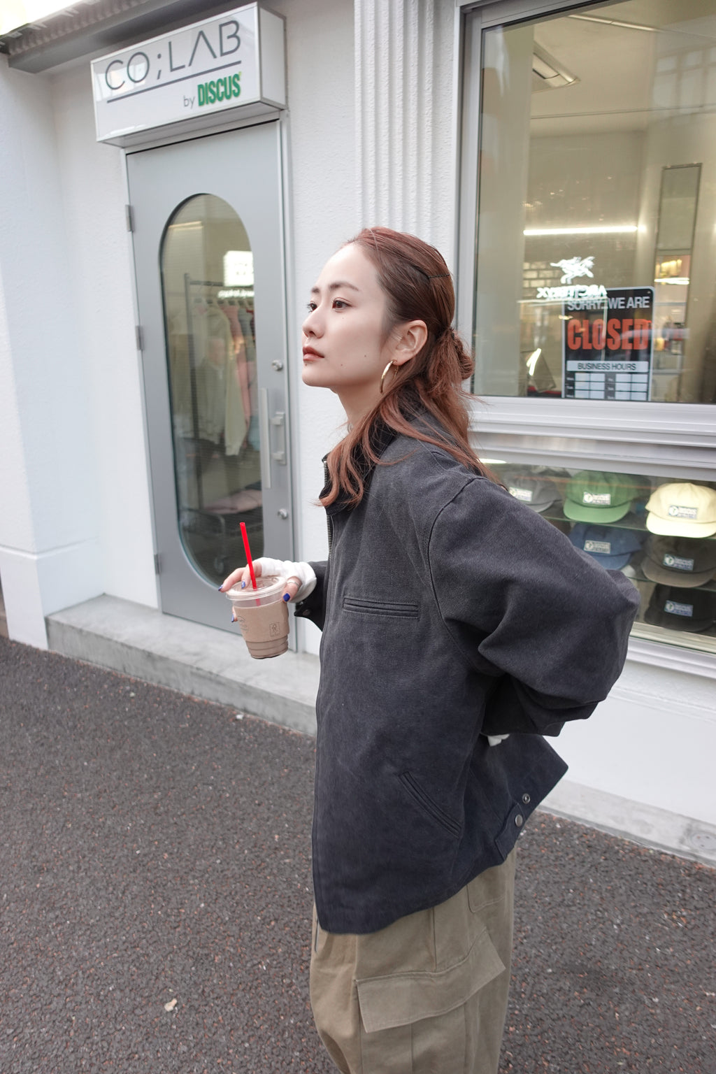 バイカラールーズブルゾン