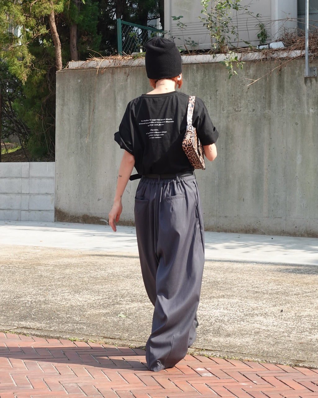 ワイドスラックスパンツ